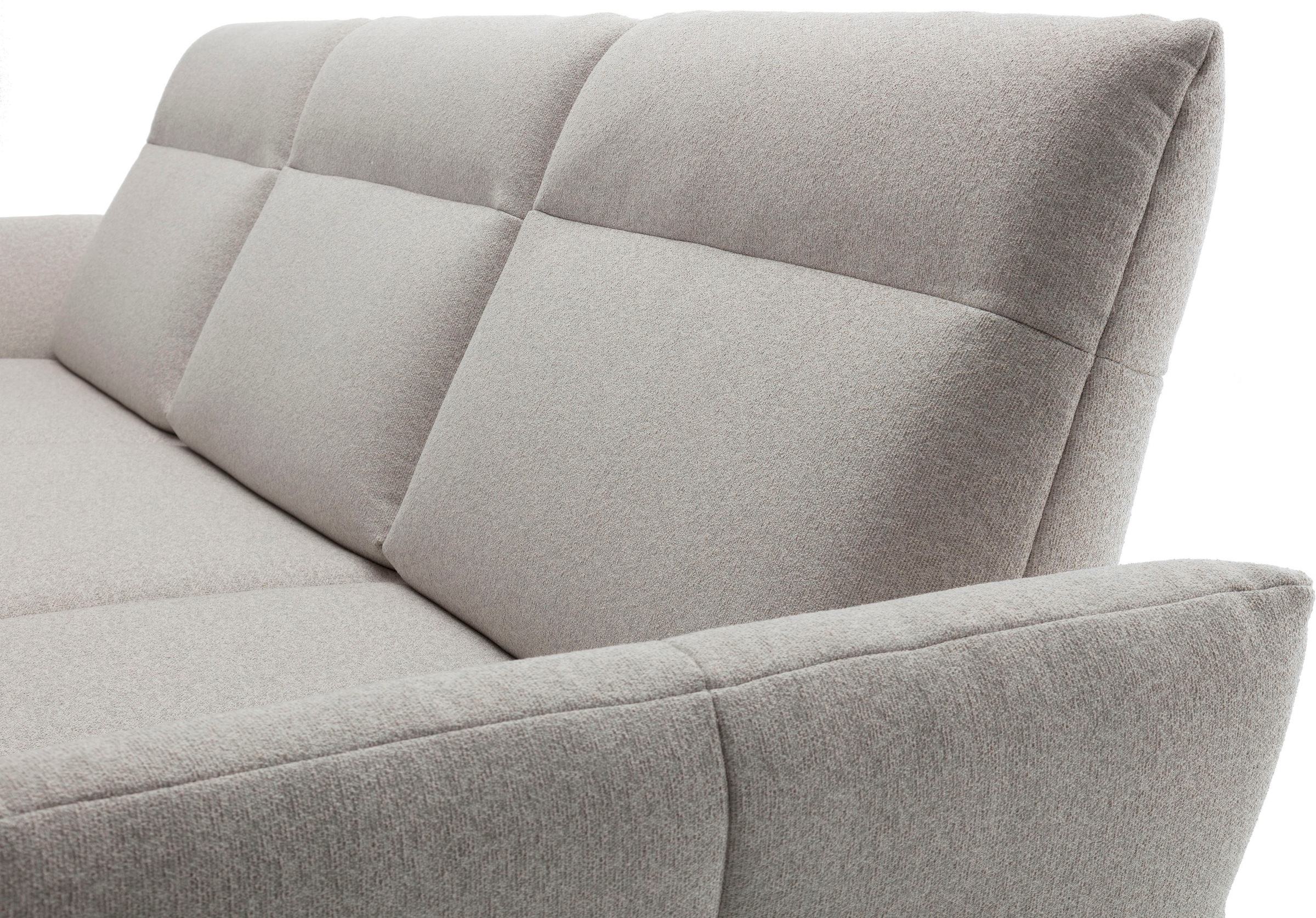 Creation BY ROLF BENZ Ecksofa »CR.460«, Sockel in Eiche, Alugussfüße in umbragrau, Breite 298 cm