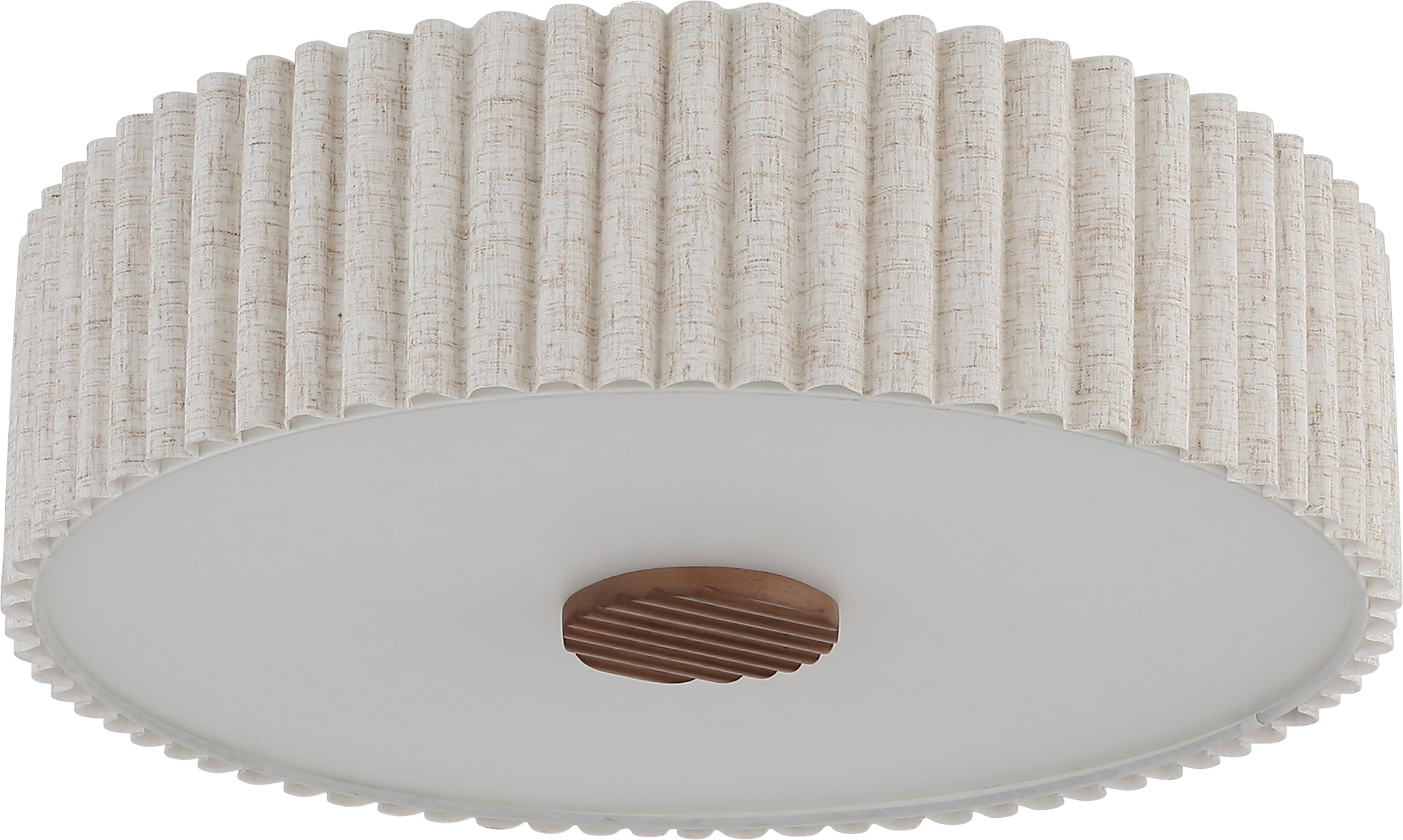 GLOBO LIGHTING Deckenleuchte »JANNIE« E27 1 Stk. Runde Deckenleuchte mit Holz & Leinen, warm & gemütlich