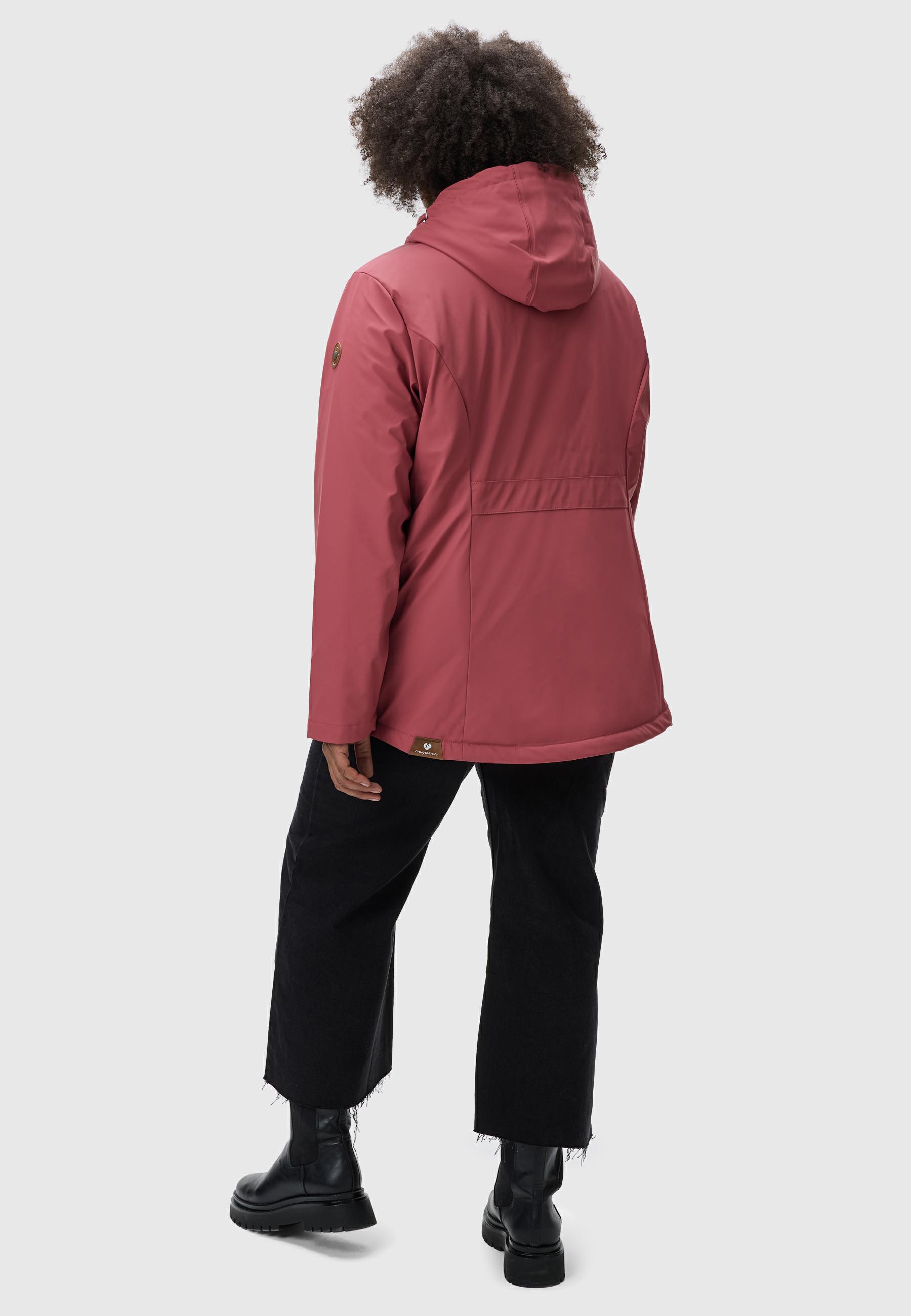 Thumbnail - Ragwear Regenjacke "Marge" mitKapuze warm gefütterter Damen Winter Regenmantel