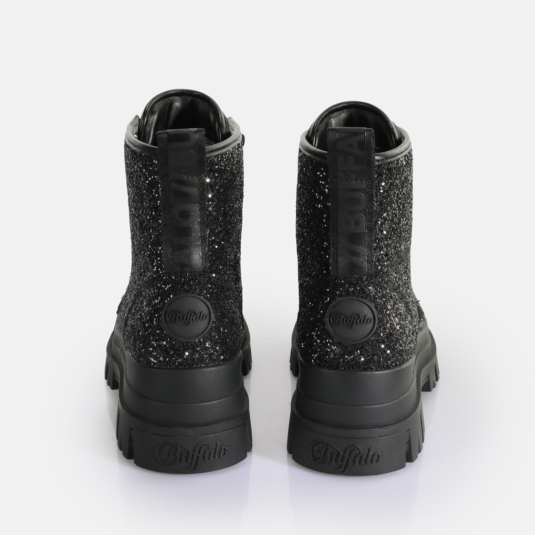 Buffalo Schnürboots »ASPHA LACEUP HI«  Plateauboots, Schnürstiefelette mit stylischem Glitterbesatz