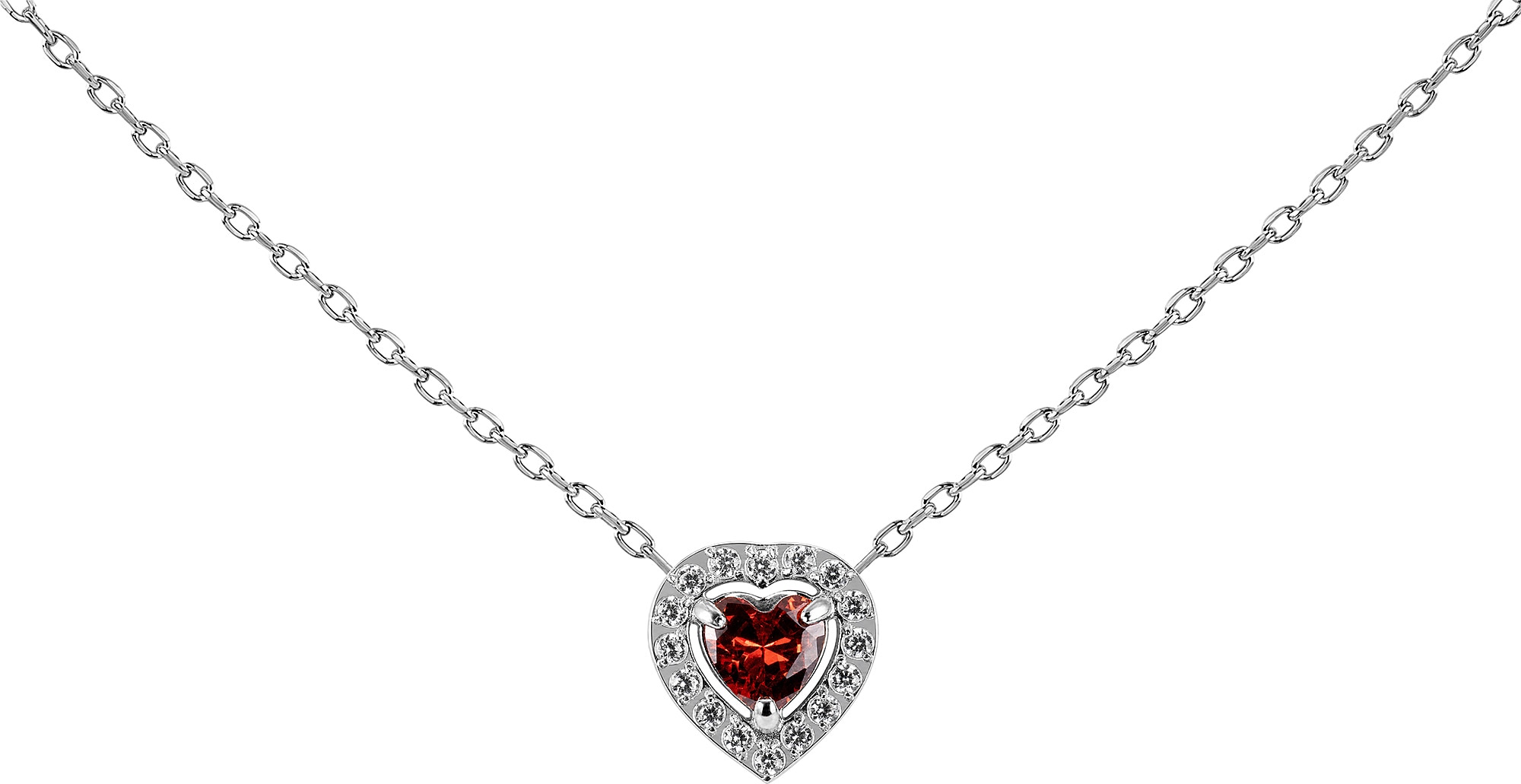 Jacques Lemans Kette mit Anhänger »Herz« mit Zirkonia (synth.)