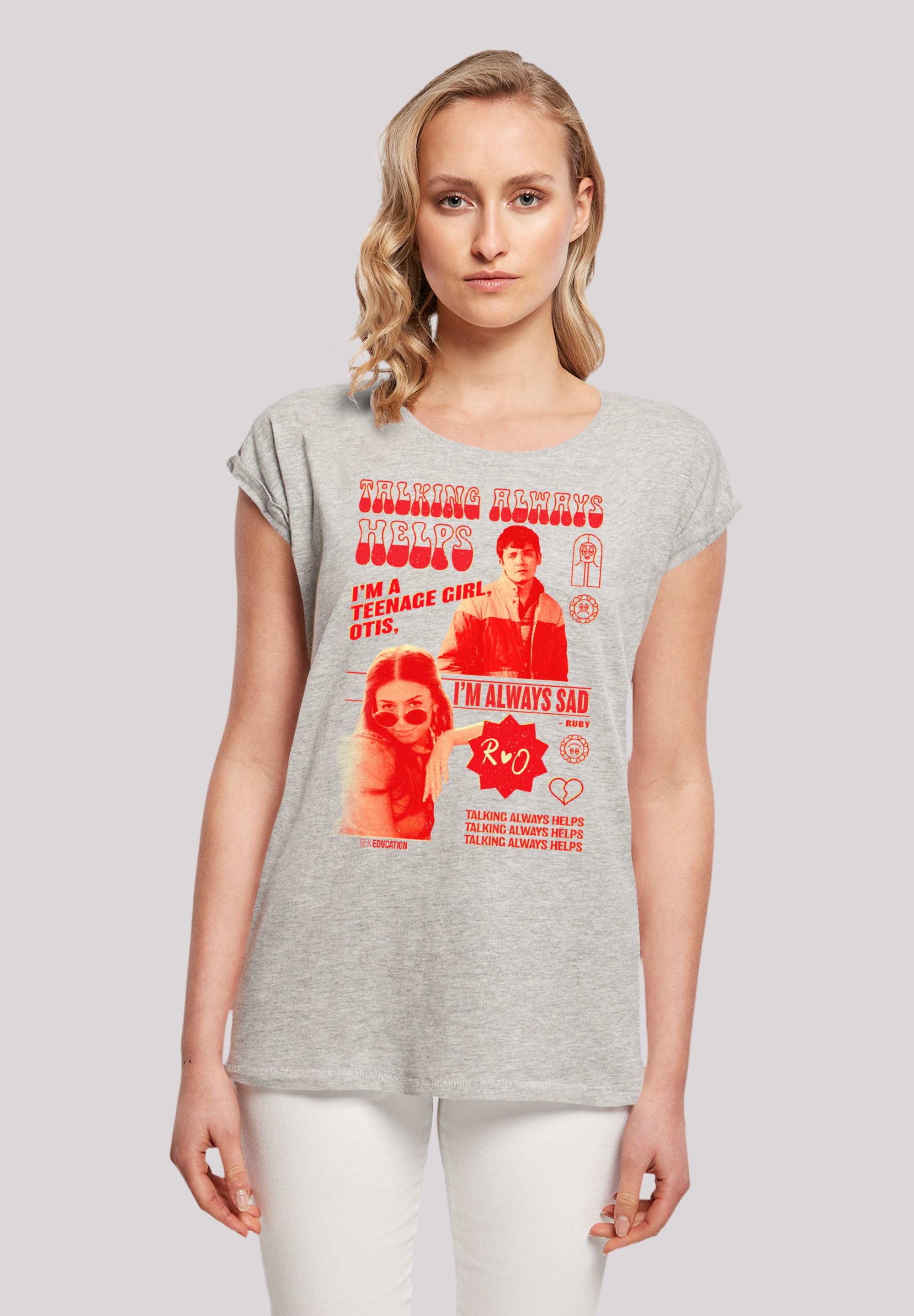 F4NT4STIC T-Shirt "Sex Education Otis Talking Helps", Premium Qualität günstig online kaufen