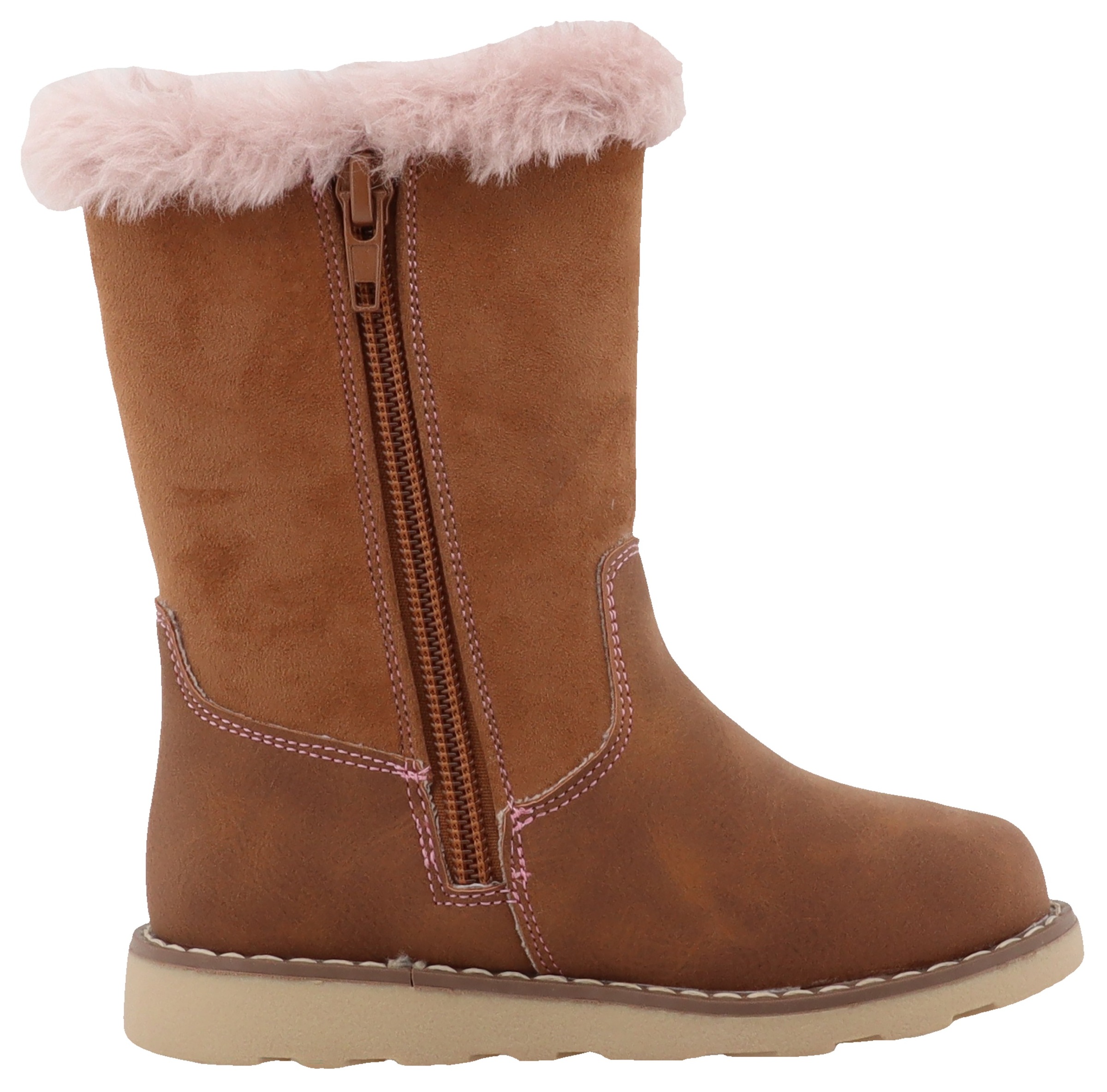 Winterstiefel TOM TAILOR "Blinkschuh", Damen, Gr. 29, braun (cognac), Lederimitat, Textil, Glitzer, Schuhe Winterstiefel, Langschafttstiefel, Kinderstiefel mit blinkendem Einhornmotiv 3