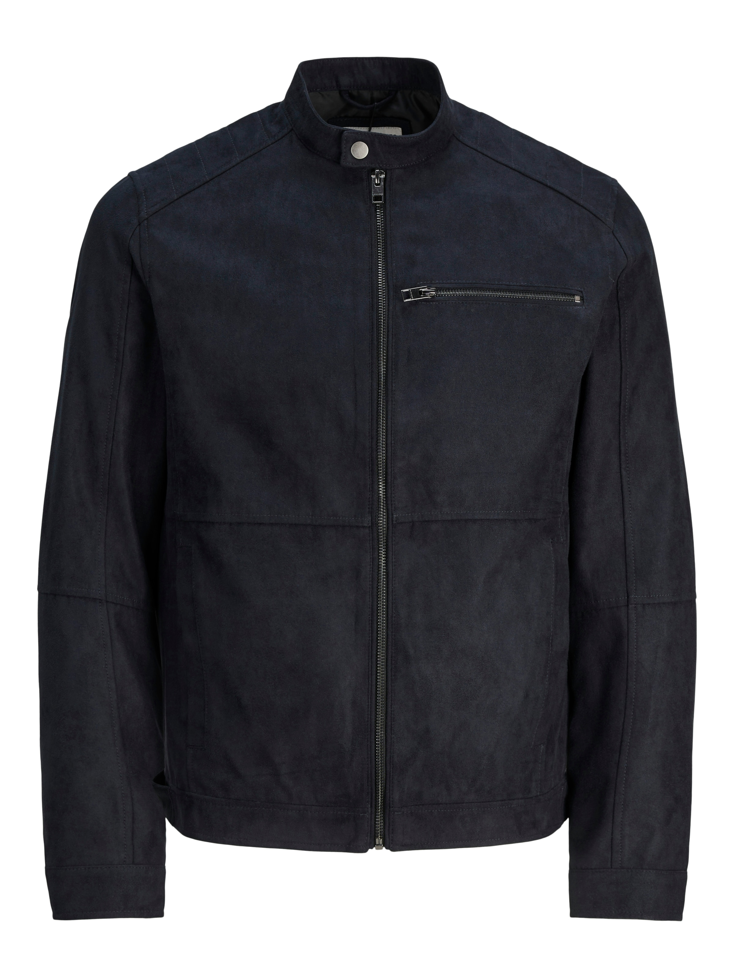 Bikerjacke »JJEDYLAN BIKER JACKET NOOS«, ohne Kapuze, mit Brusttasche