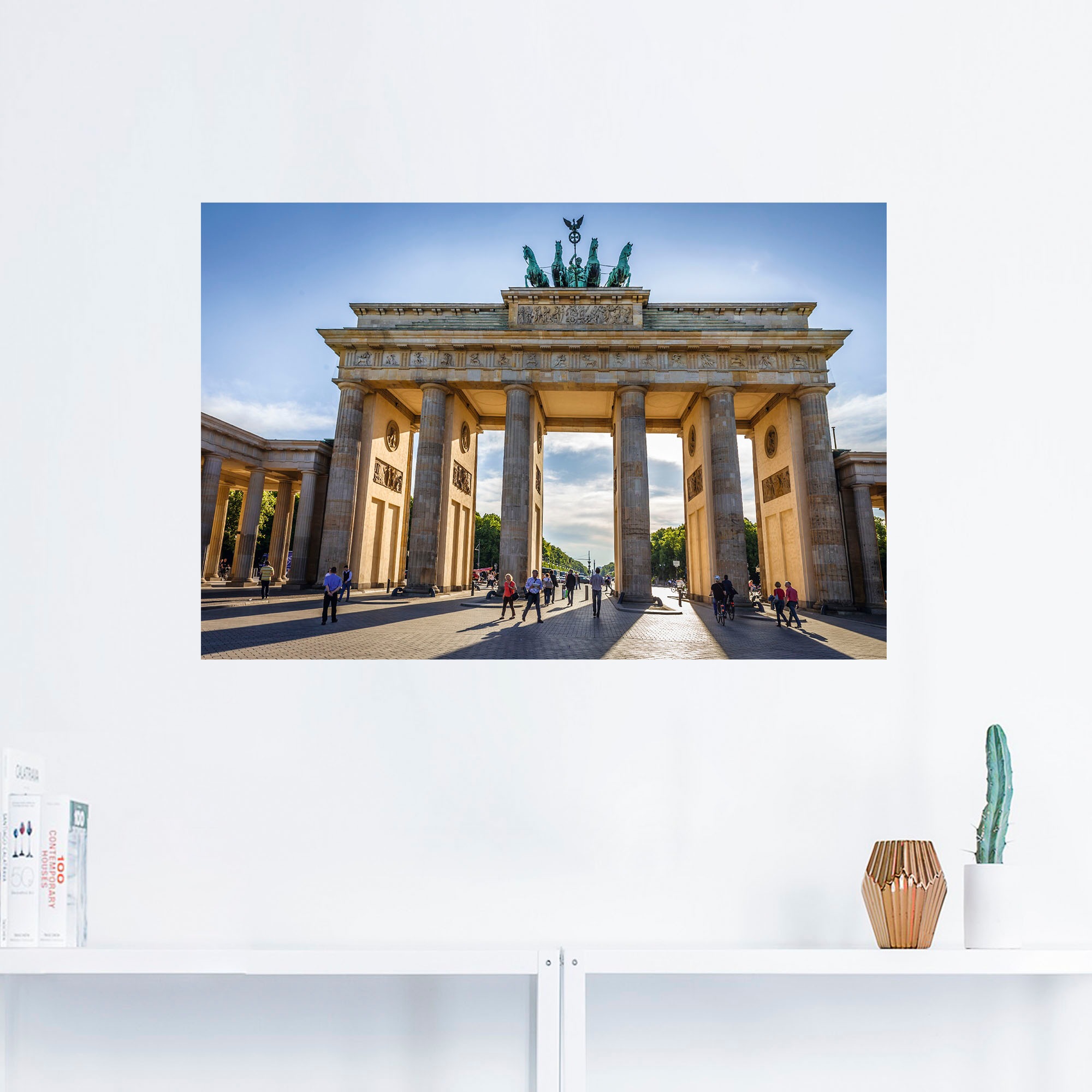Artland Poster »Brandenburger Tor in Berlin«, Gebäude, (1 St.), als Alubild, Leinwandbild, Wandaufkleber oder Poster in versch. Größen