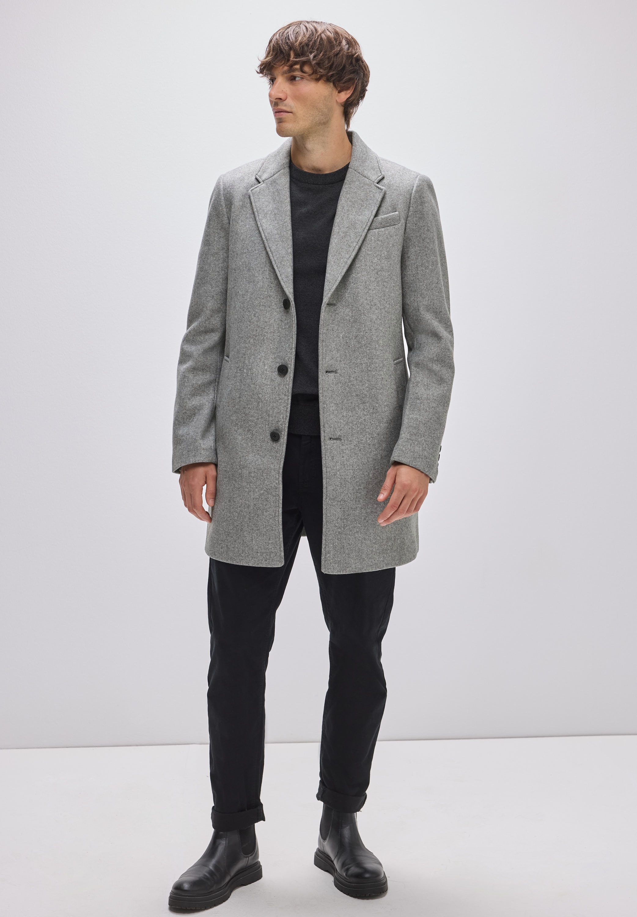 Thumbnail - STREET ONE MEN Outdoorjacke ohne Kapuze mit Knopfleiste