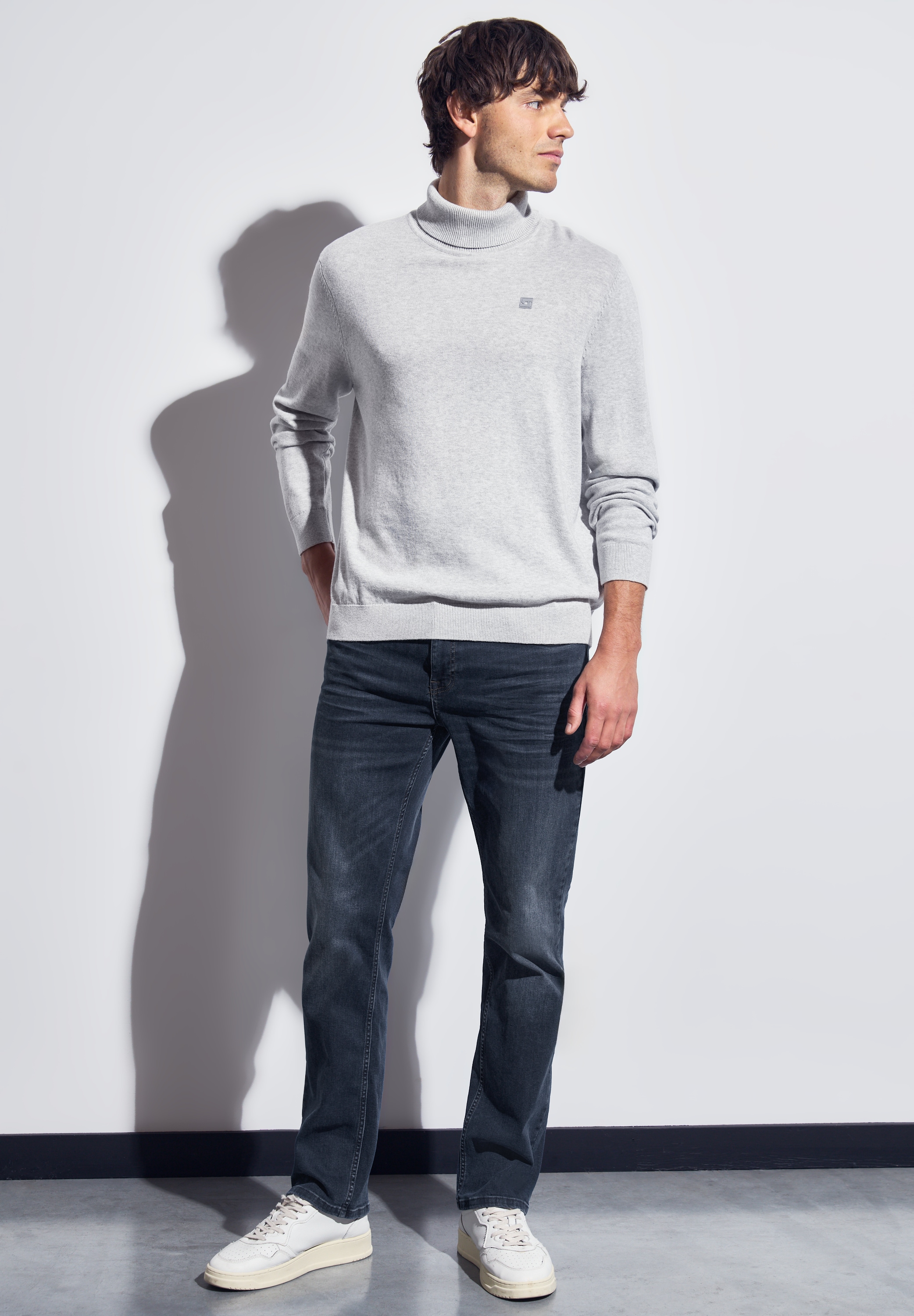 STREET ONE MEN Regular-fit-Jeans, aus Baumwolle mit Stretchanteil