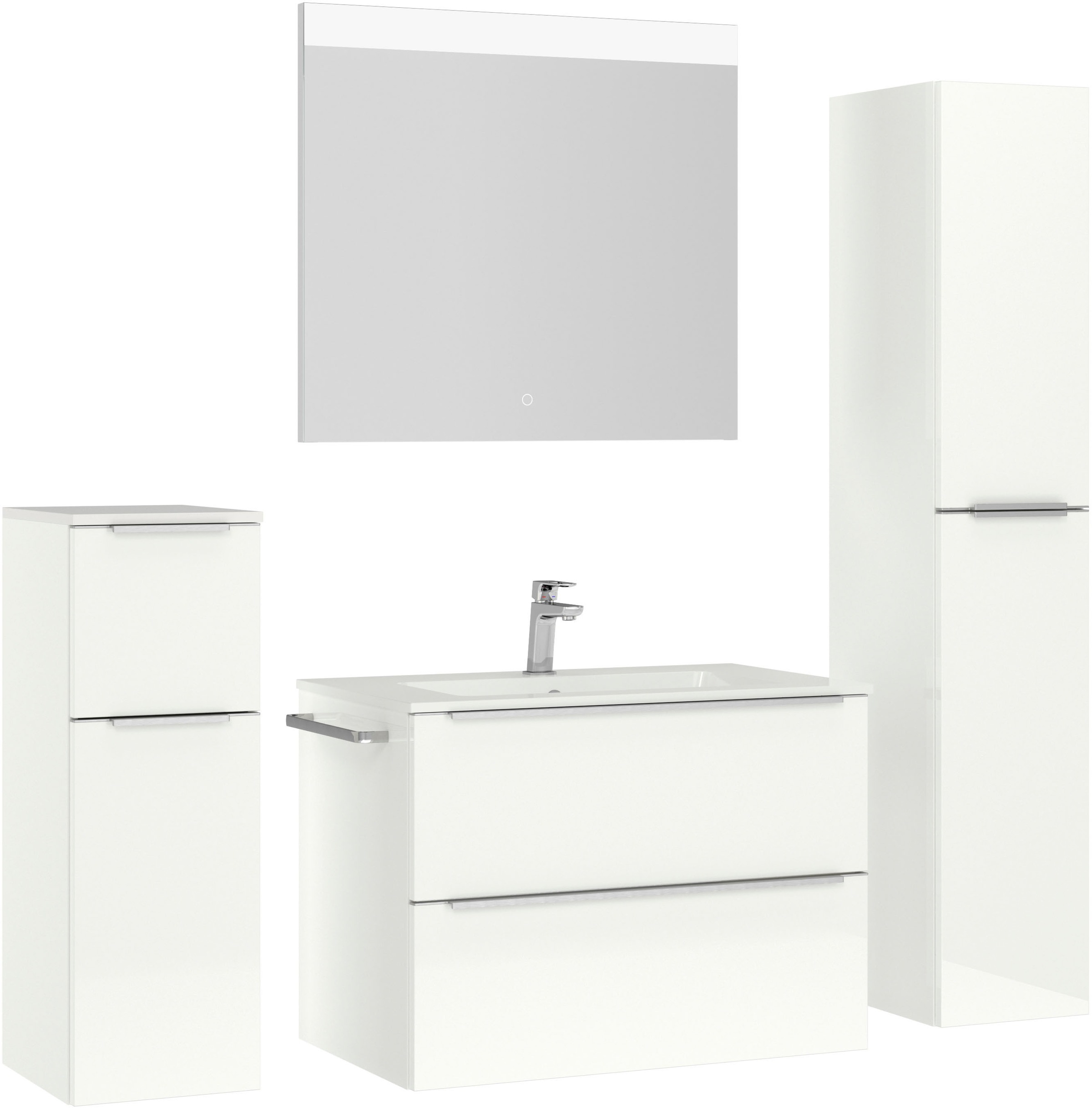 nobilia Badmöbel-Set "Levere" vormontiert, mit Soft-Close, 4 Stk. tlg. günstig online kaufen