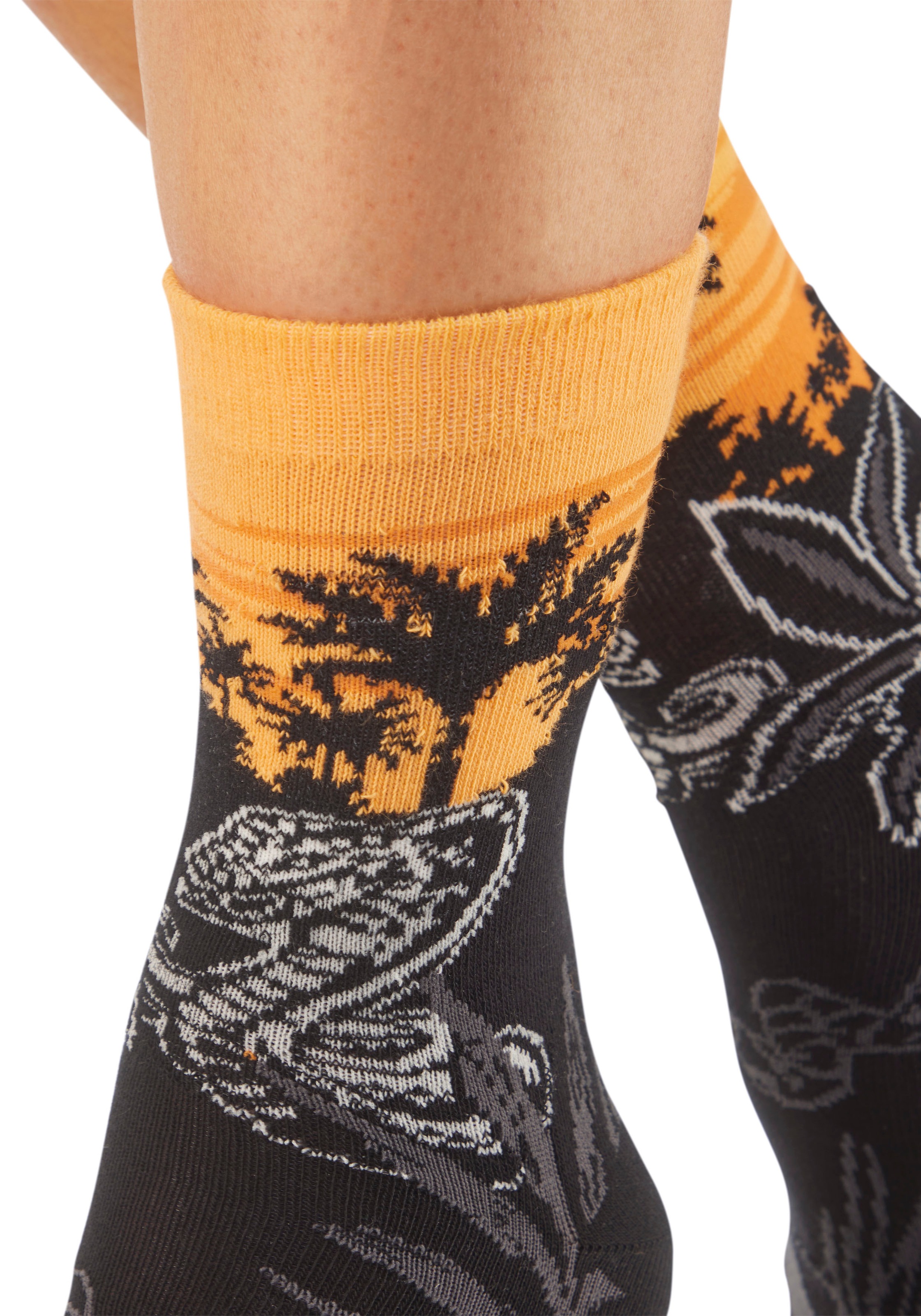 H.I.S Basicsocken Packung, 5 Paar tlg. mit aufwendigen Designs