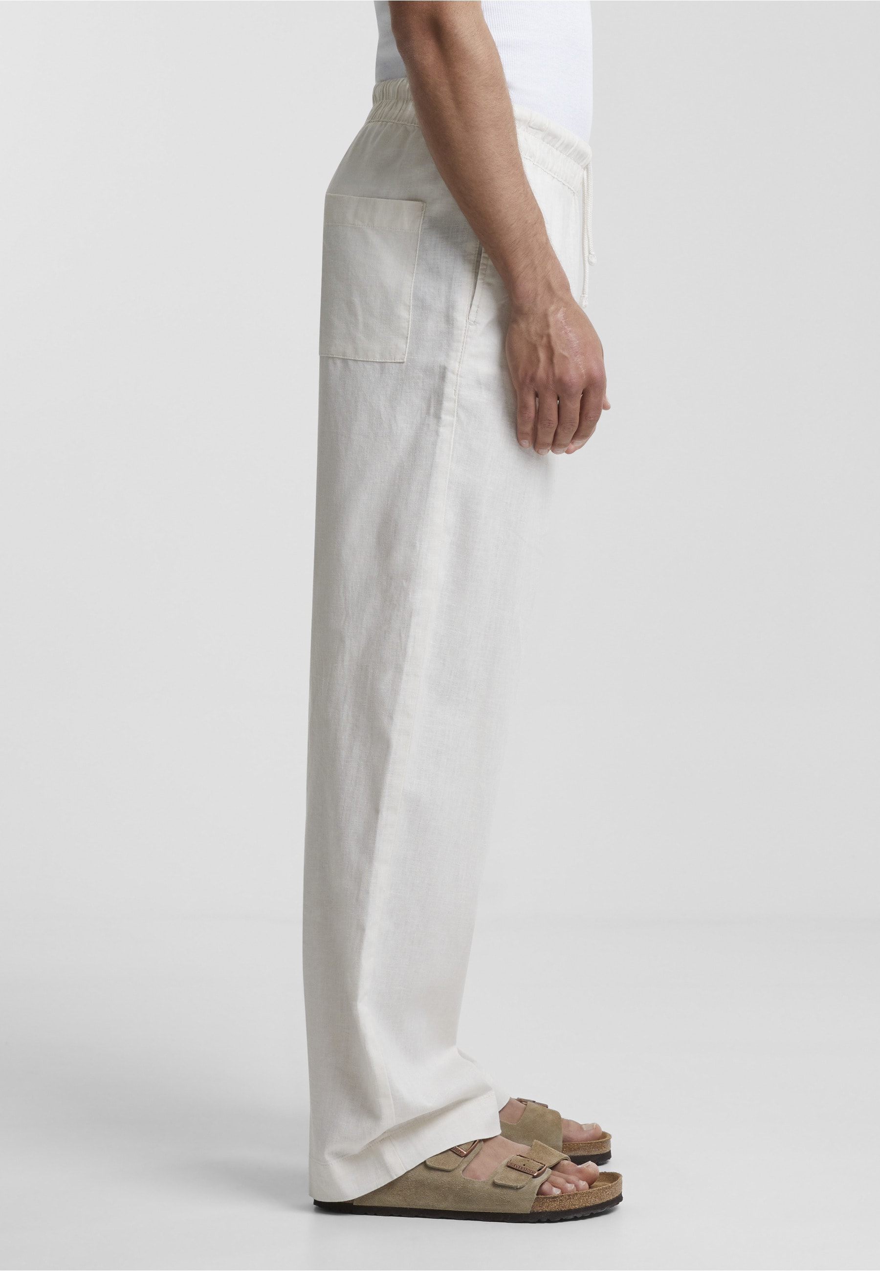 URBAN CLASSICS Stoffhose »Urban Classics Herren Loose Cotton Linen Pants«