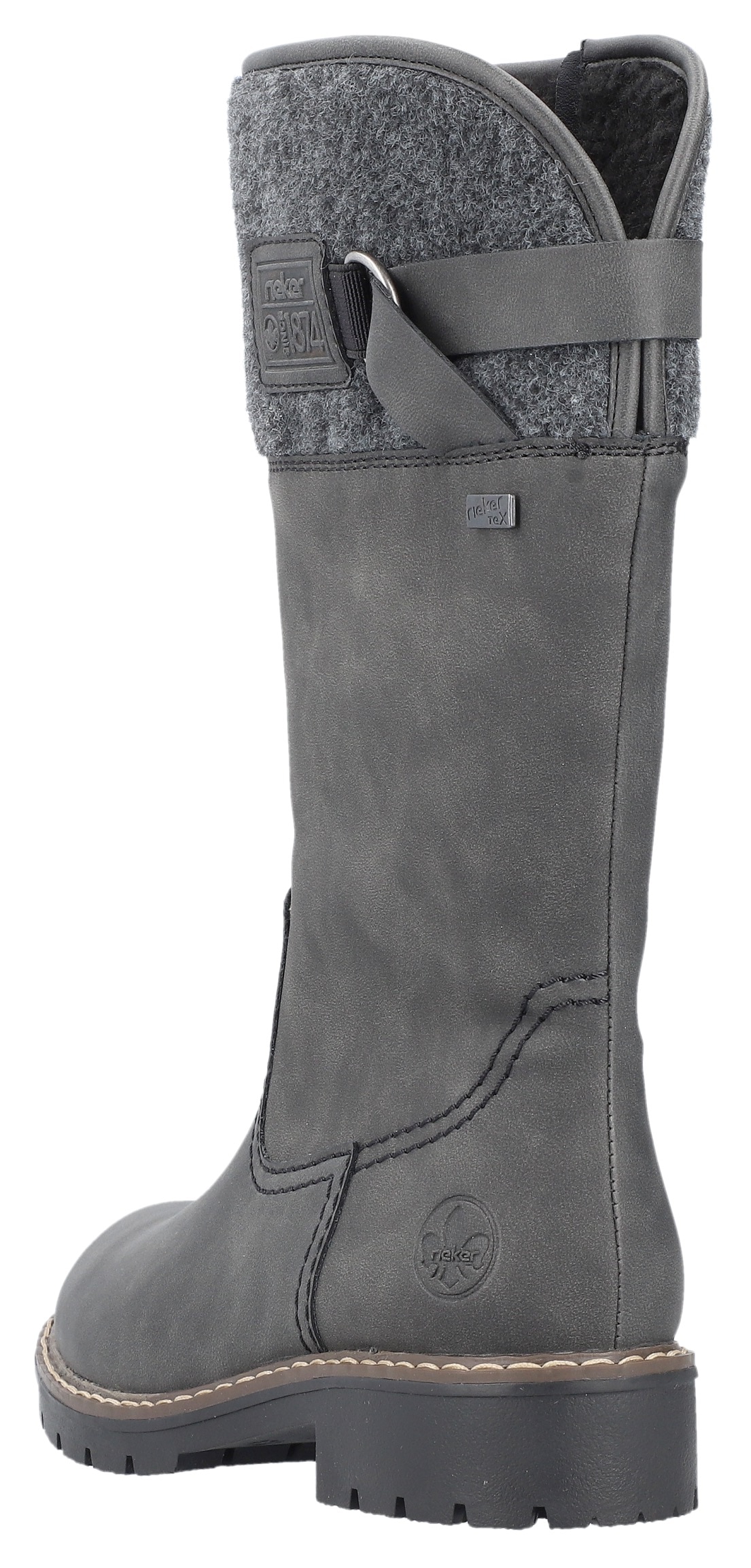 Rieker Winterstiefel, Boots, Blockabsatz, mit wasserabweisender riekerTEX-Membran