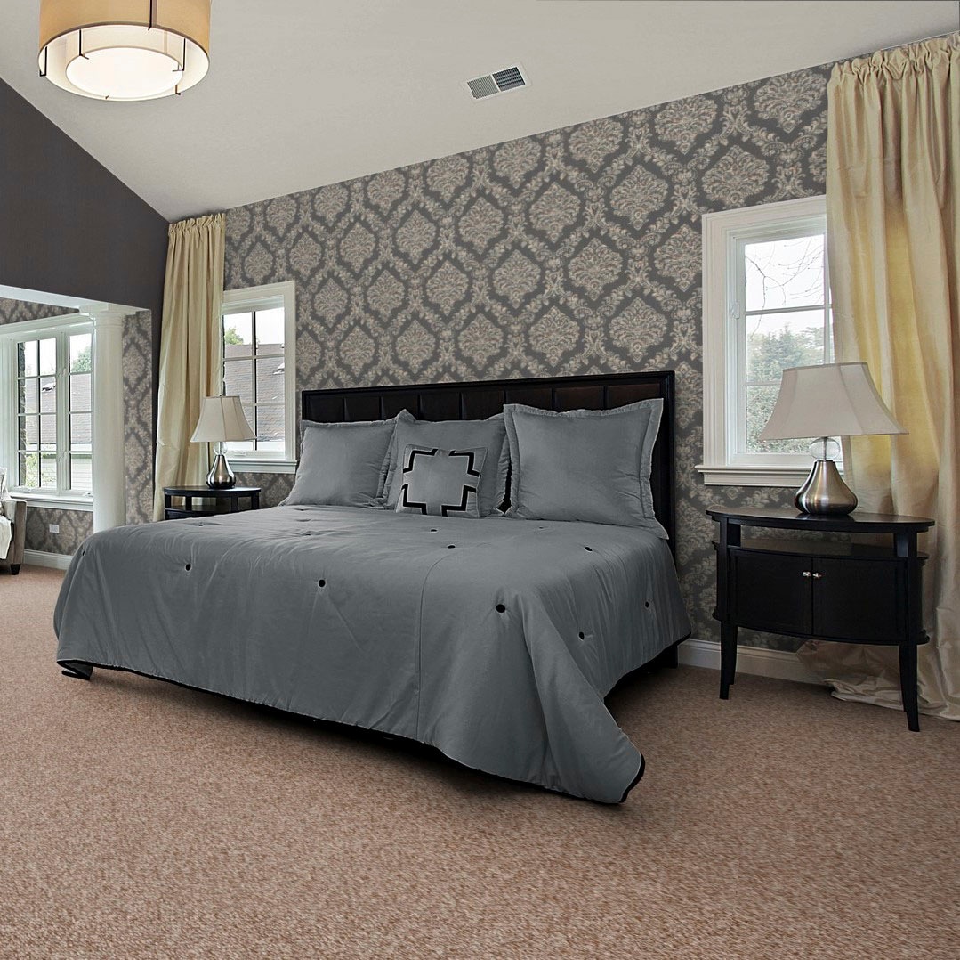 Bodenmeister Teppichboden »Baltic, Schlinge - meliert«, rechteckig, 5 mm Höhe, Wohnzimmer, Schlafzimmer, Kinderzimmer, Breite 400/500 cm