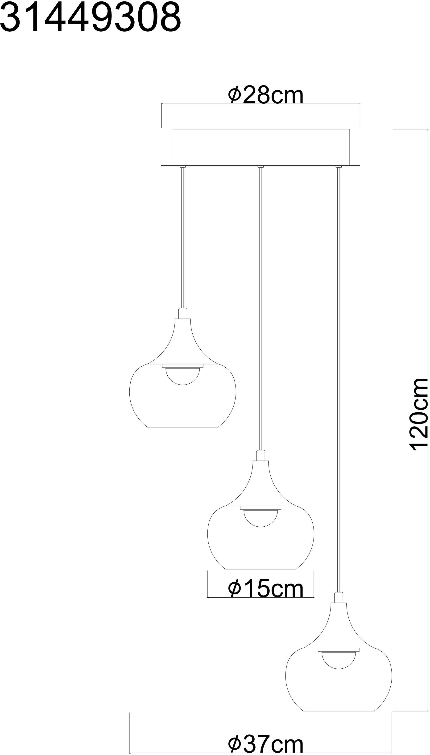 NOWA Hängeleuchte »LUI« LED-Modul 1 Stk. Warmweiß LED-Hängeleuchte, dimmbar, Soft-Lift, elegant & funktional