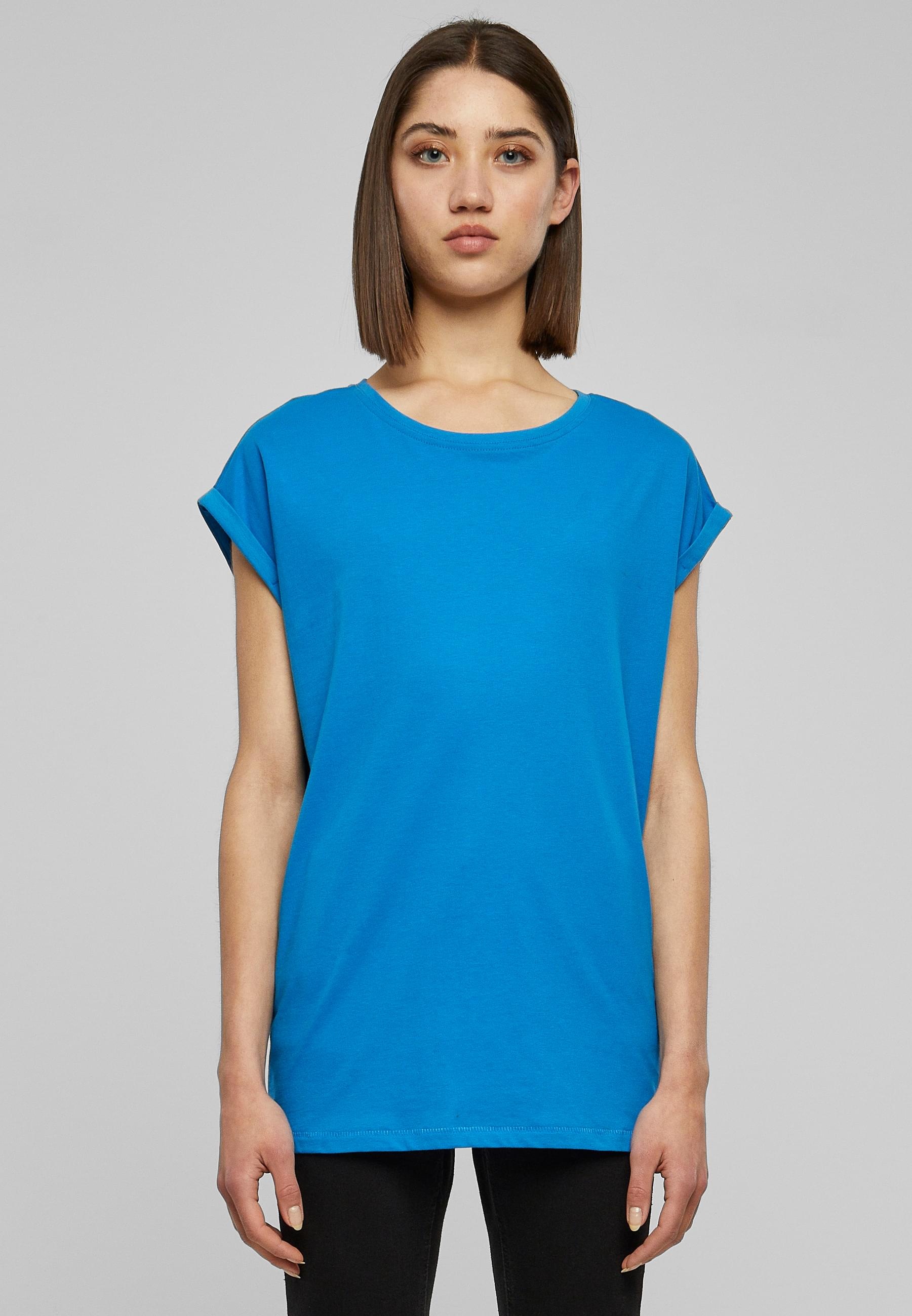 URBAN CLASSICS Kurzarmshirt »Urban Classics Damen Ladies Extended Shoulder Tee«, (1 tlg.)