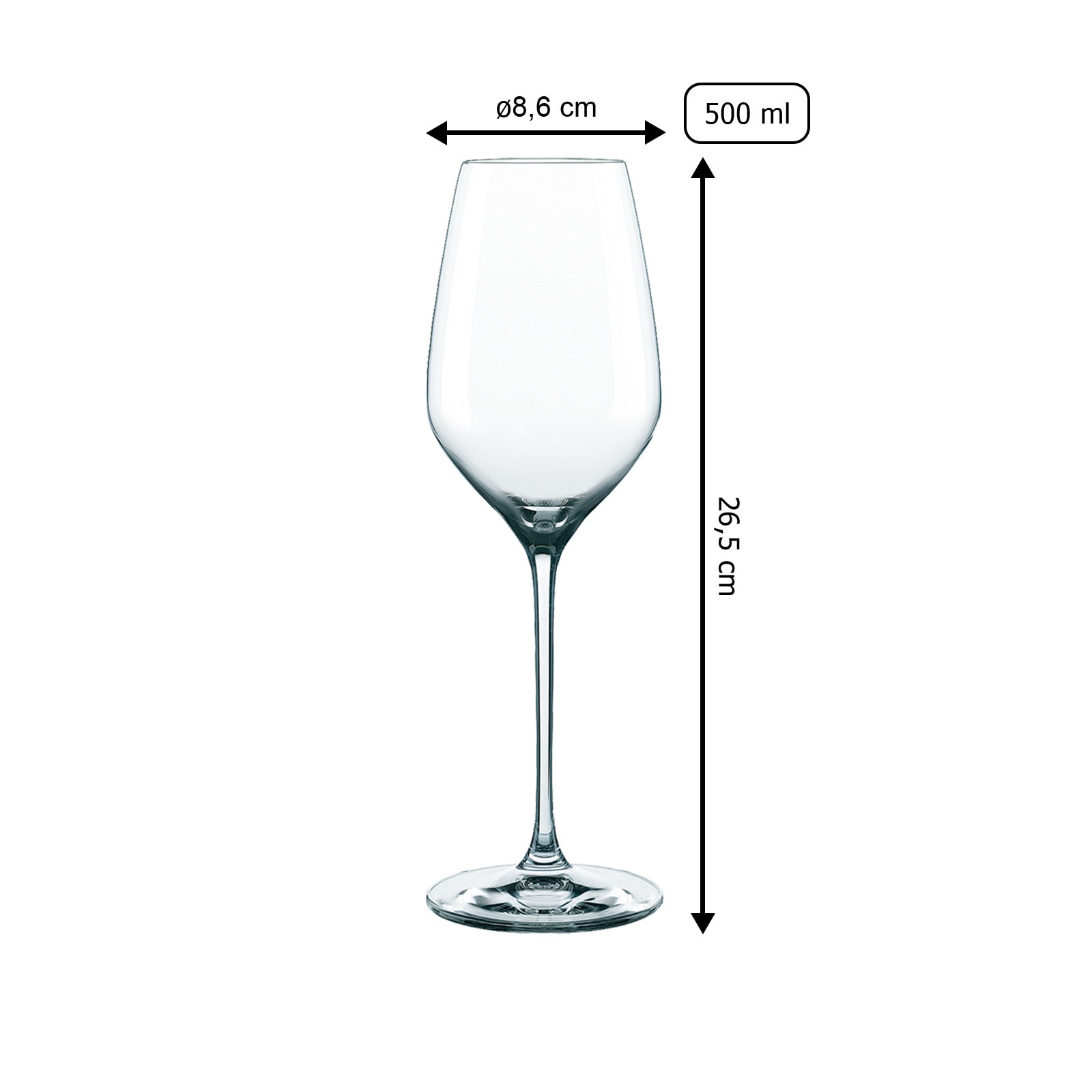 Nachtmann Weißweinglas »Weißweingläser Supreme 500 ml 4er Set transparent«