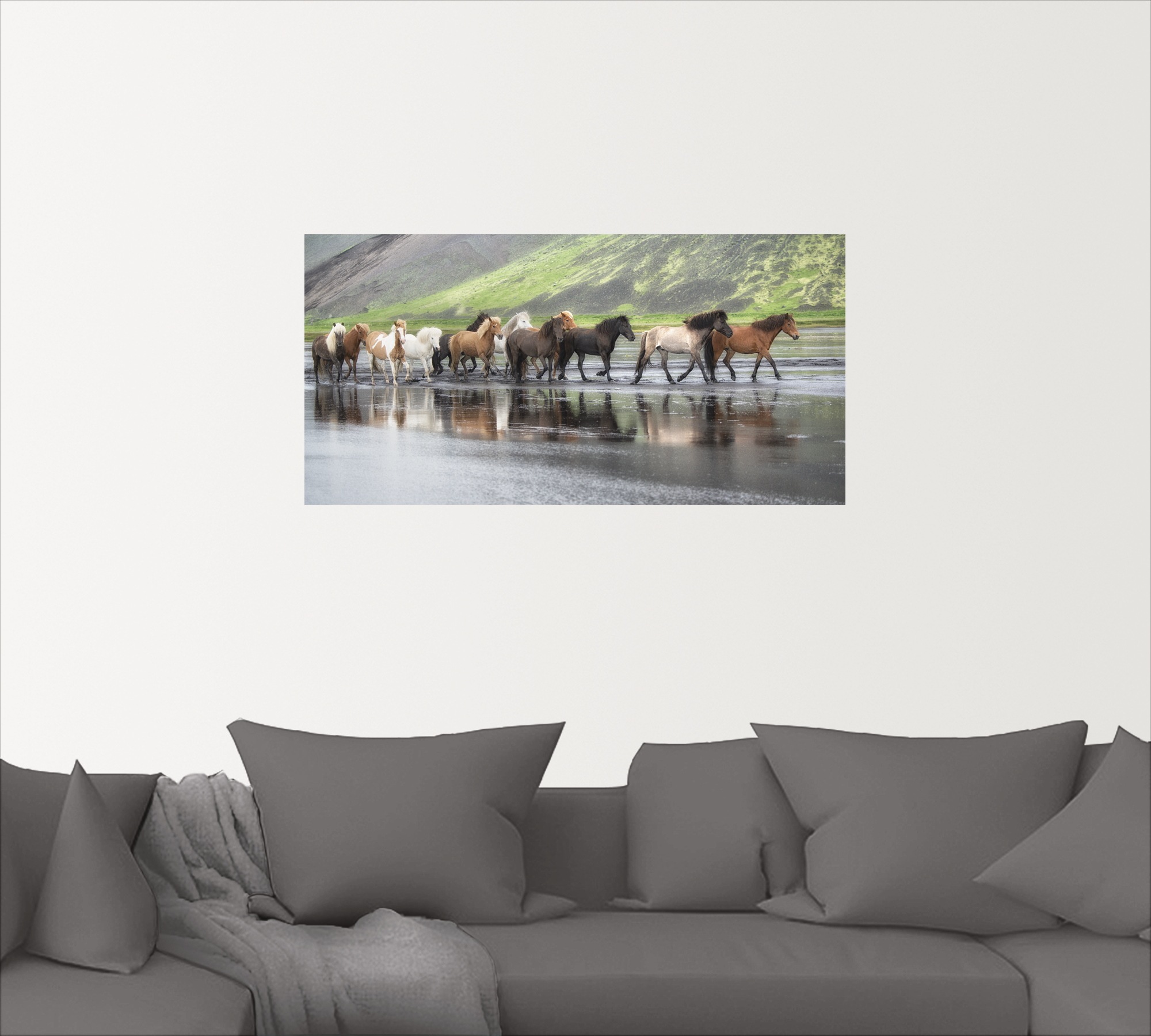 Artland Wandbild »Isländische Pferde XIV«, Haustiere, (1 St.), als Leinwandbild, Wandaufkleber in verschied. Größen