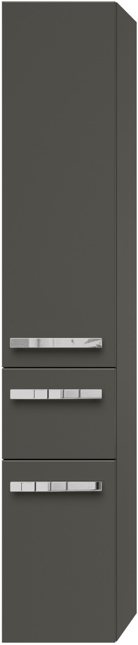 Saphir Hochschrank "Serie 4005 Badschrank 30 cm breit, mit 2 Türen und 1 Schublade", 3 Glas-Einlegeböden, Badezimmer-Hoc