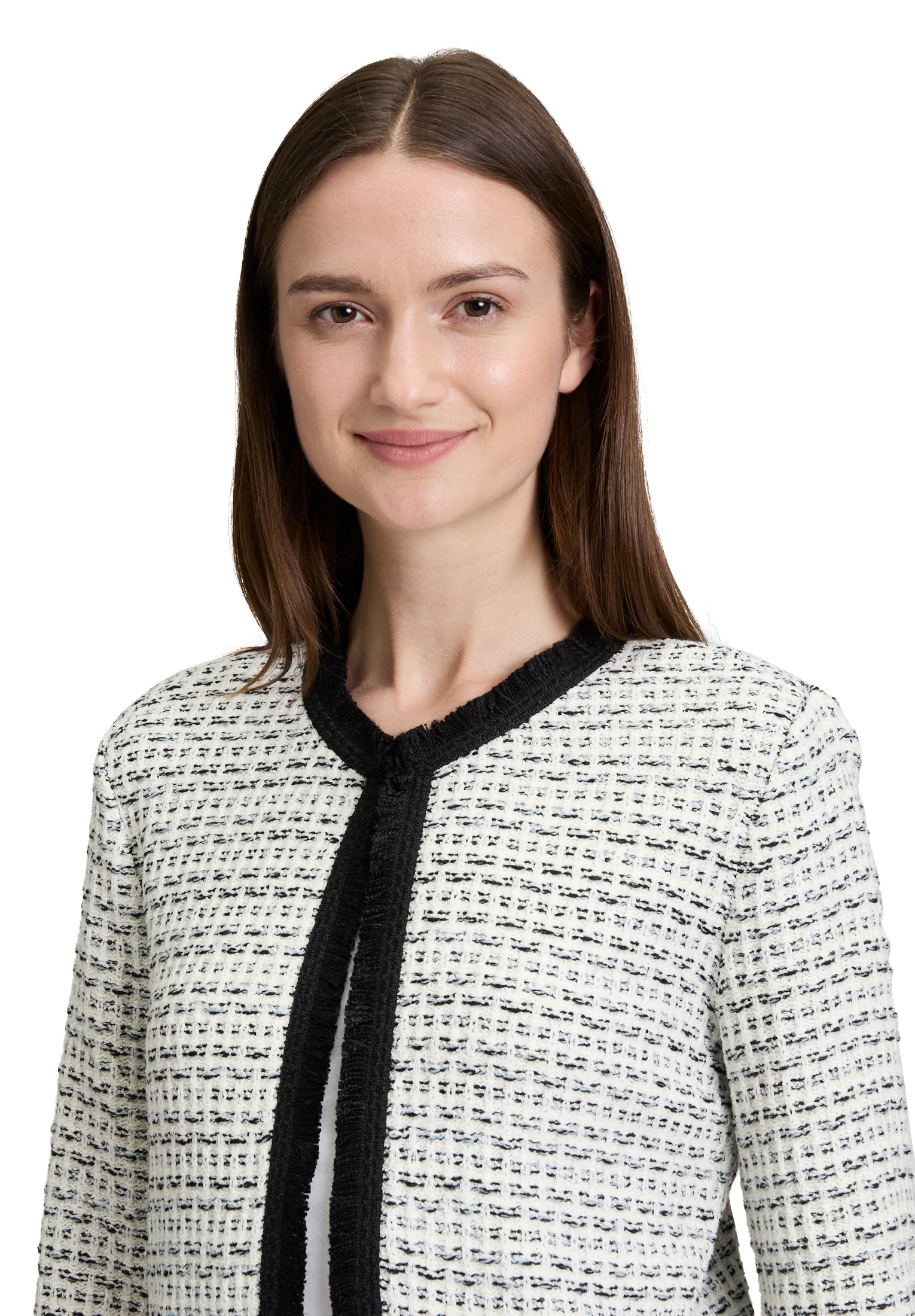 Betty&Co Strickjacke »Betty & Co Strick-Cardigan mit Fransen«