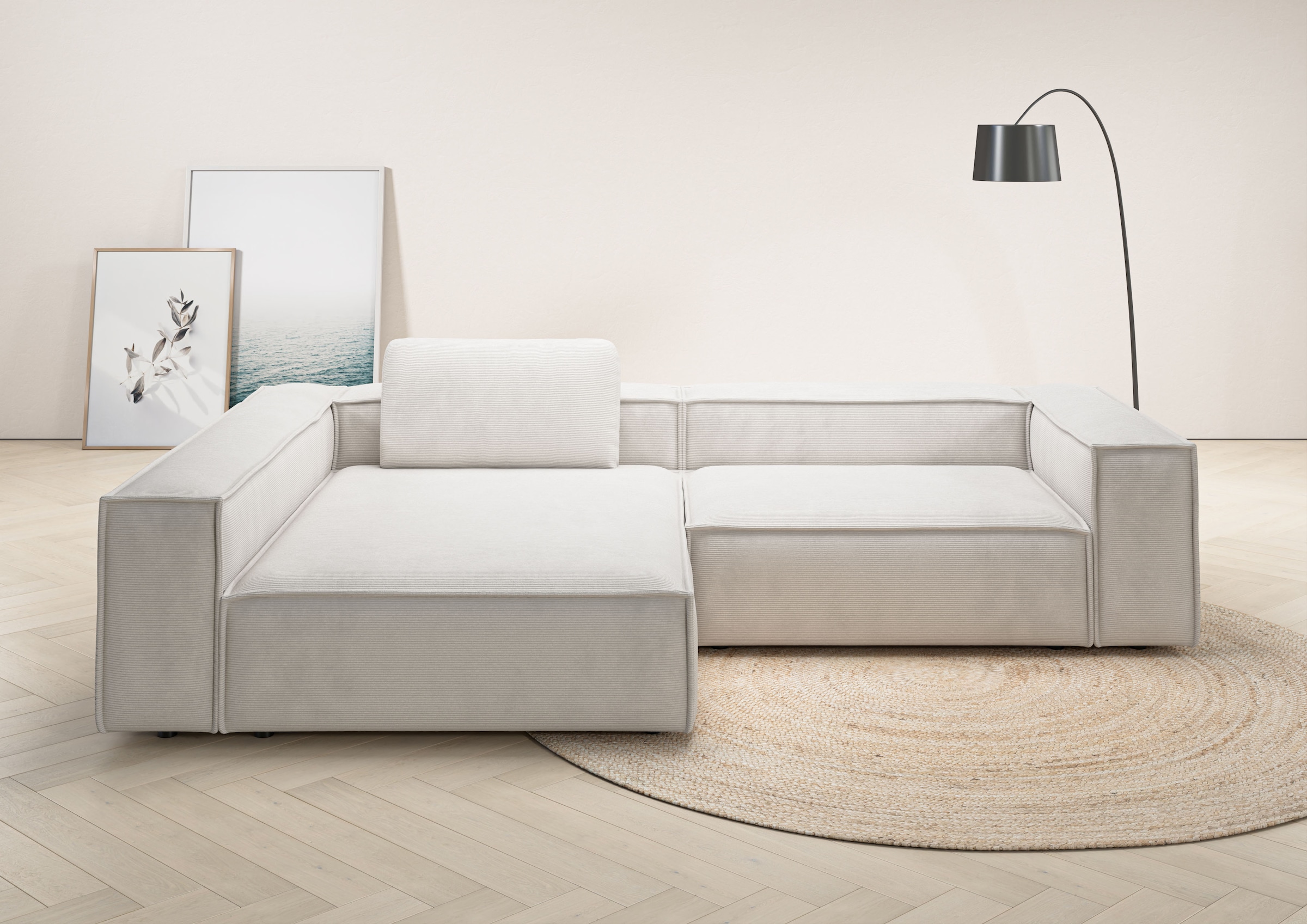 Places of Style Ecksofa "Watertown, moderne XXL L-Form, 306 cm breit", Komf günstig online kaufen