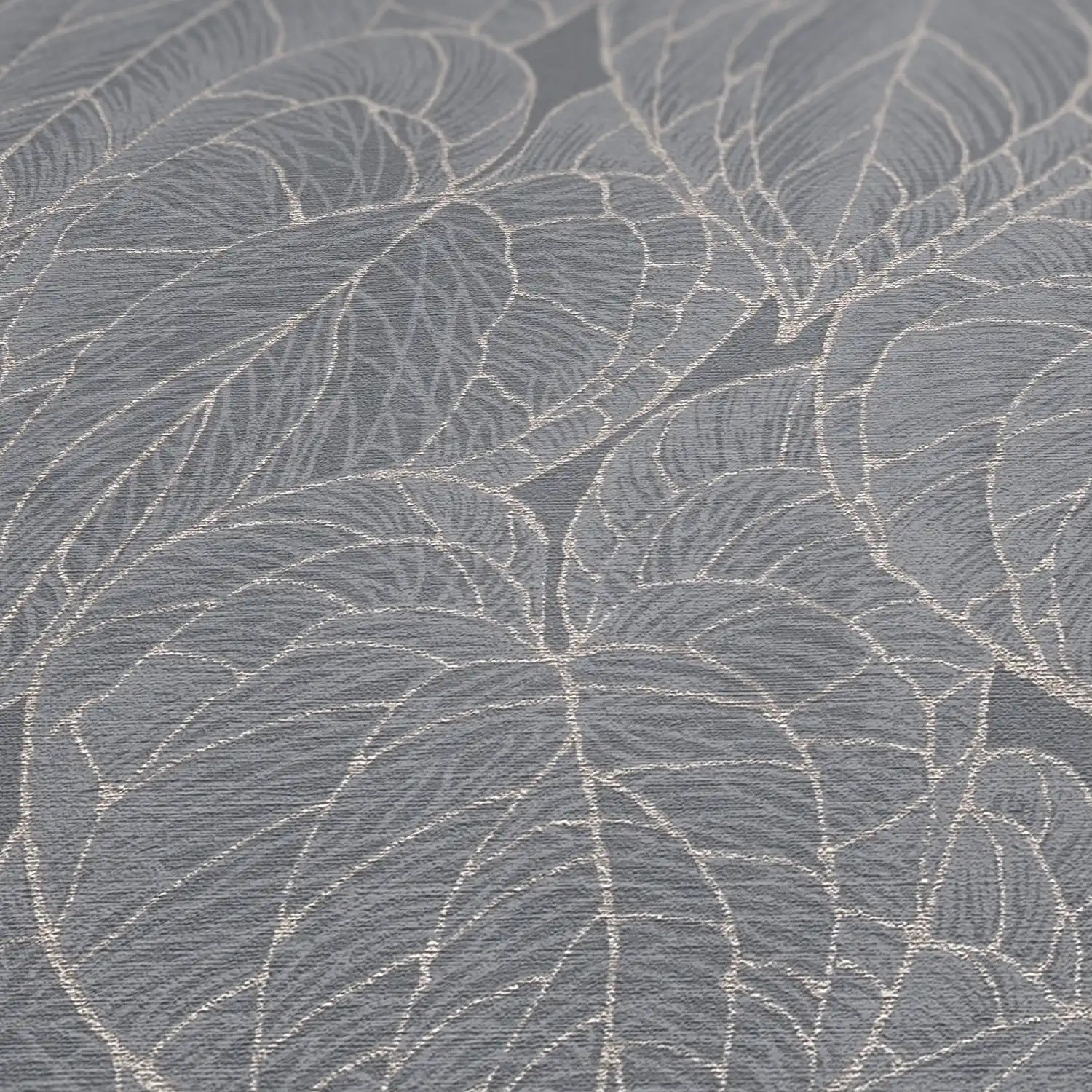 living walls Vliestapete »Tropen-Tapete - Blättermuster modern glänzend« leicht glänzend strukturiert Elegante Vliestapete mit tropischem Blättermuster