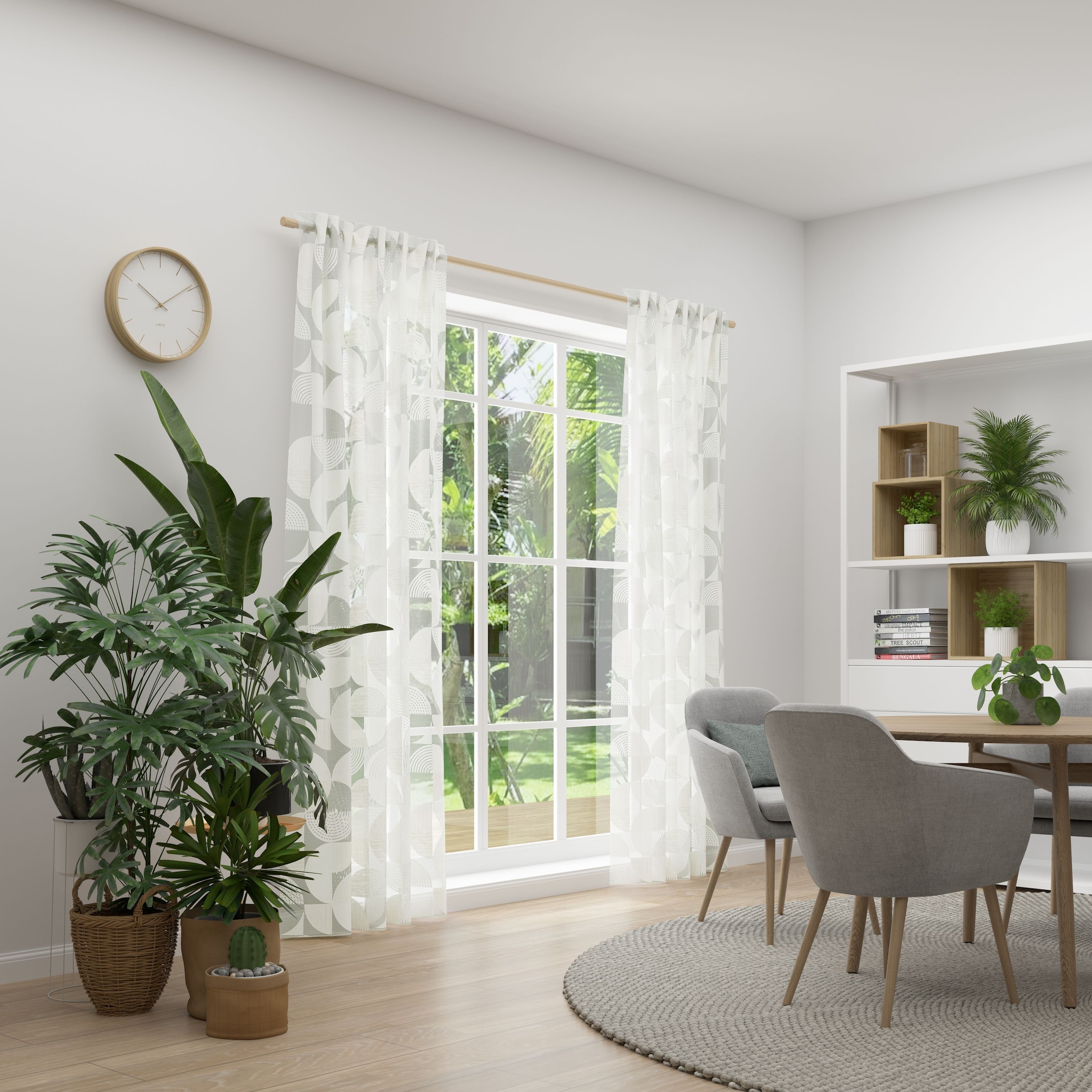 Neutex for you Vorhang "CIRCLE" Multifunktionsband 1 Stk. tlg. Bedruckter A günstig online kaufen