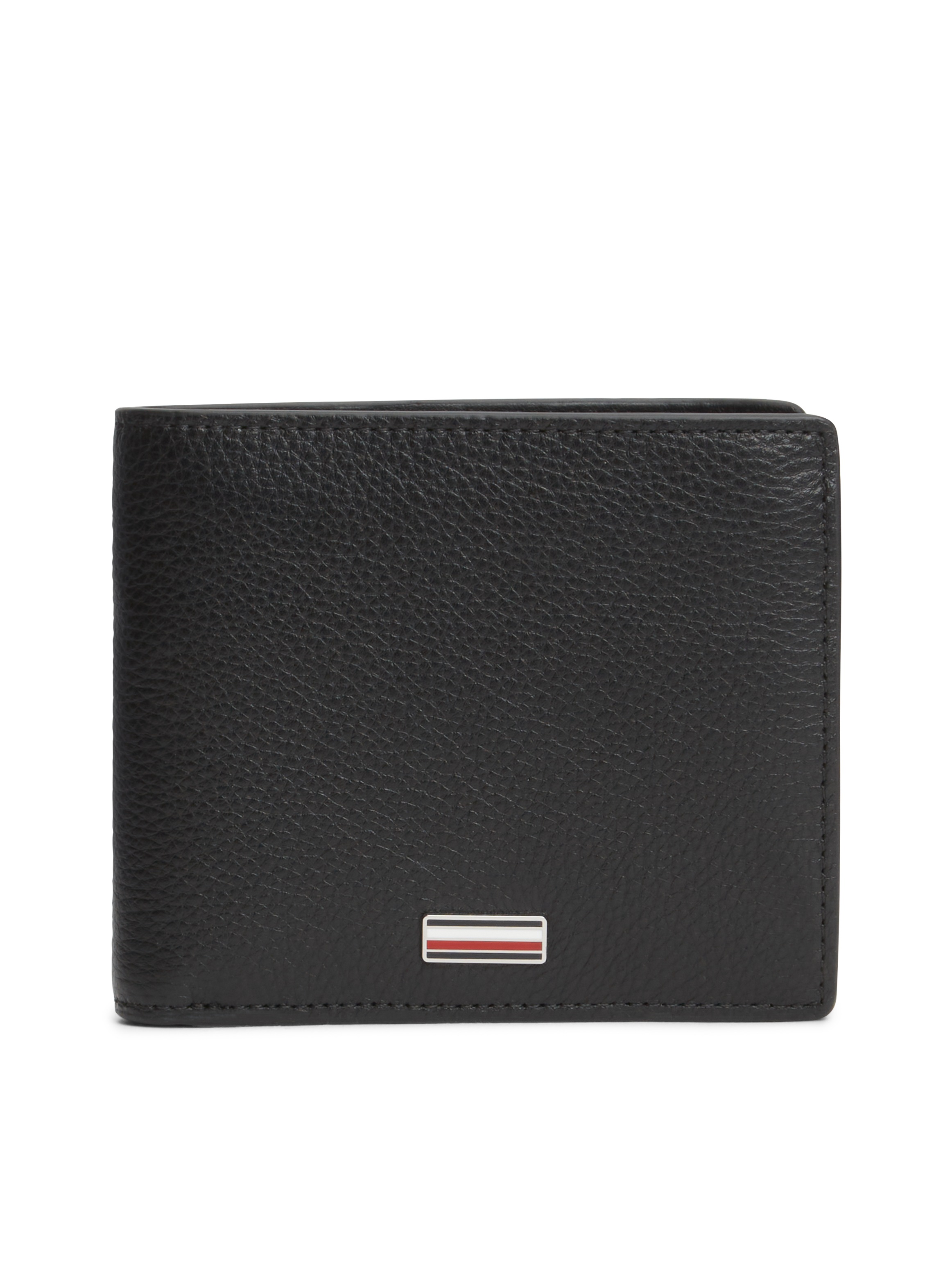 Tommy Hilfiger Geldbörse "TH CENTRAL CC FLAP AND COIN" Unisex Portmonnaie, Geldbeutel mit Kontraststreifen innen