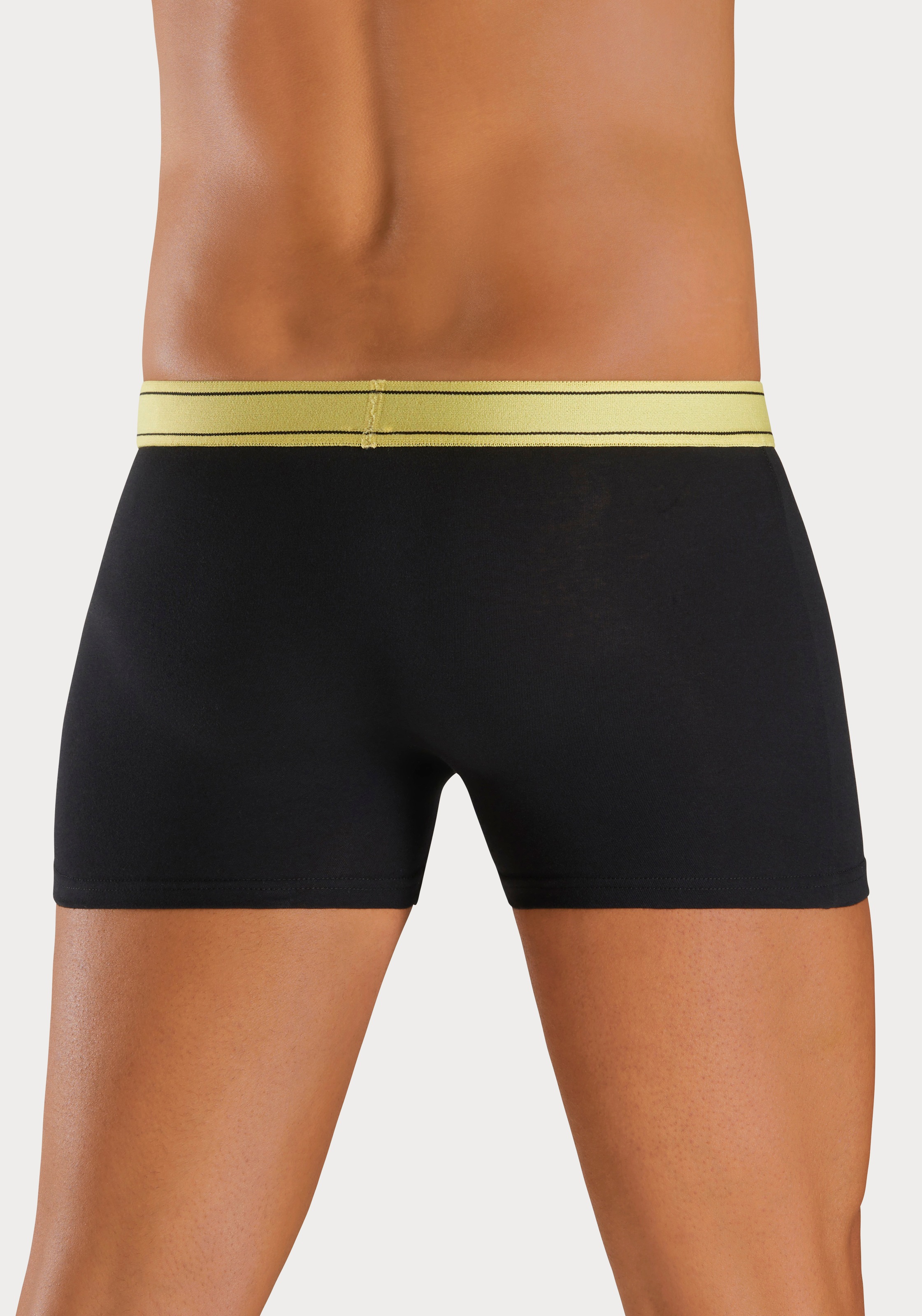 H.I.S Boxer »Boxershorts für Herren«, (Packung, 5 St.), mit Steifen und Logo im Bund