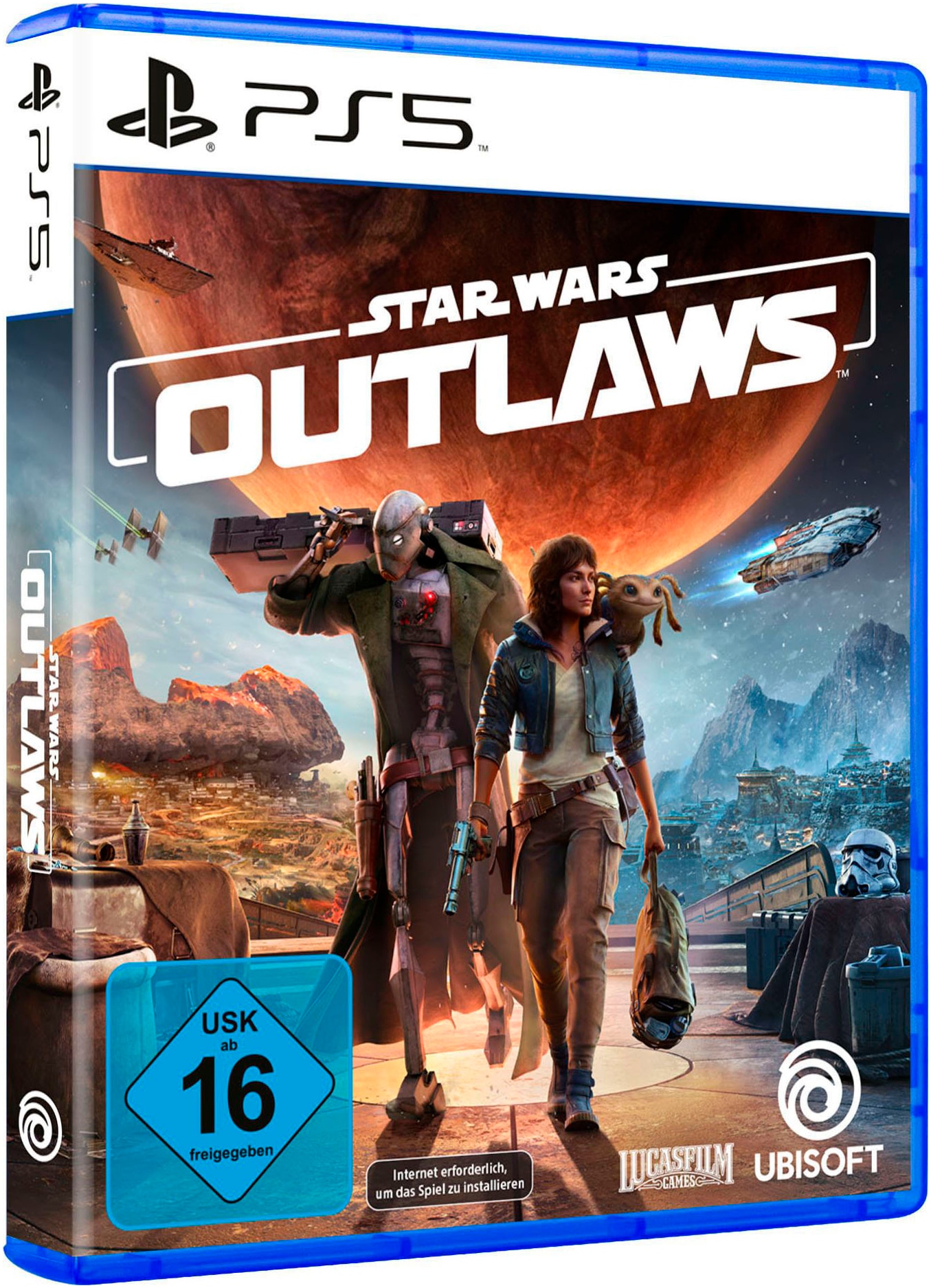 PlayStation 5 Konsolen-Set »PS5 (Slim) Fortnite Cobalt Star + Star Wars Outlaws«