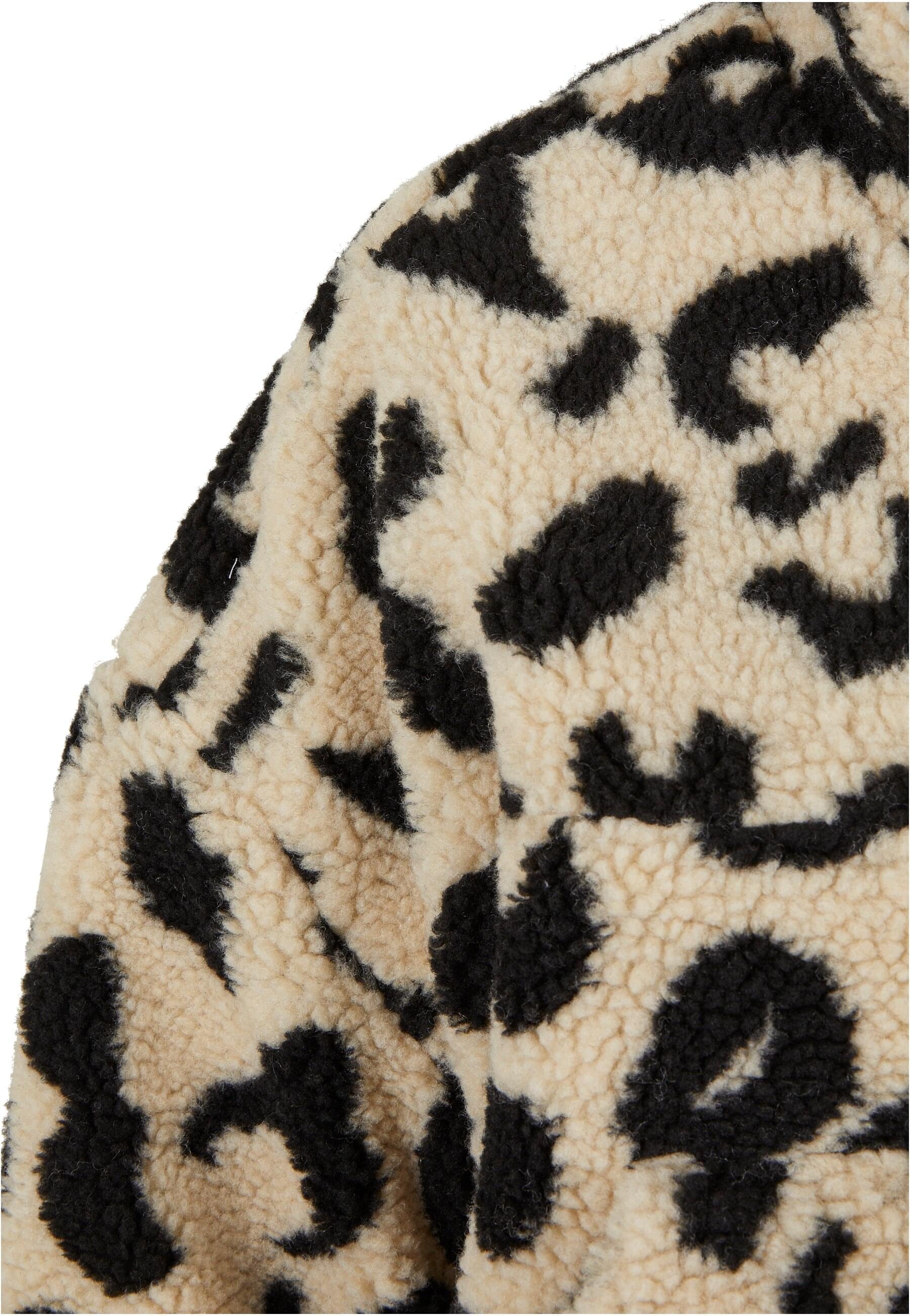 URBAN CLASSICS Sweatjacke »Urban Classics Damen Ladies Short AOP Sherpa Troyer«