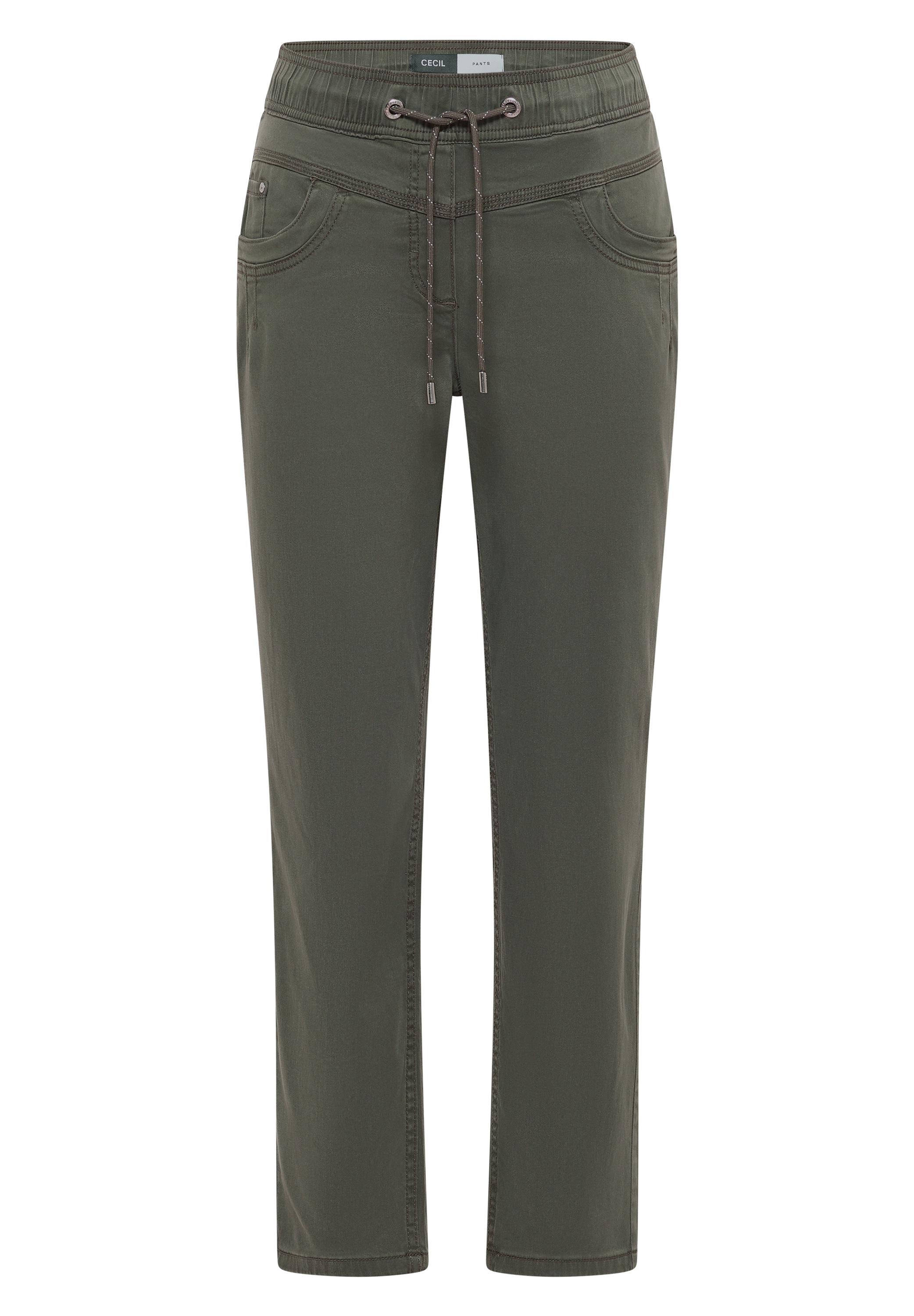 Cecil Tracey Women's Trousers Sea Weed Khaki L 3