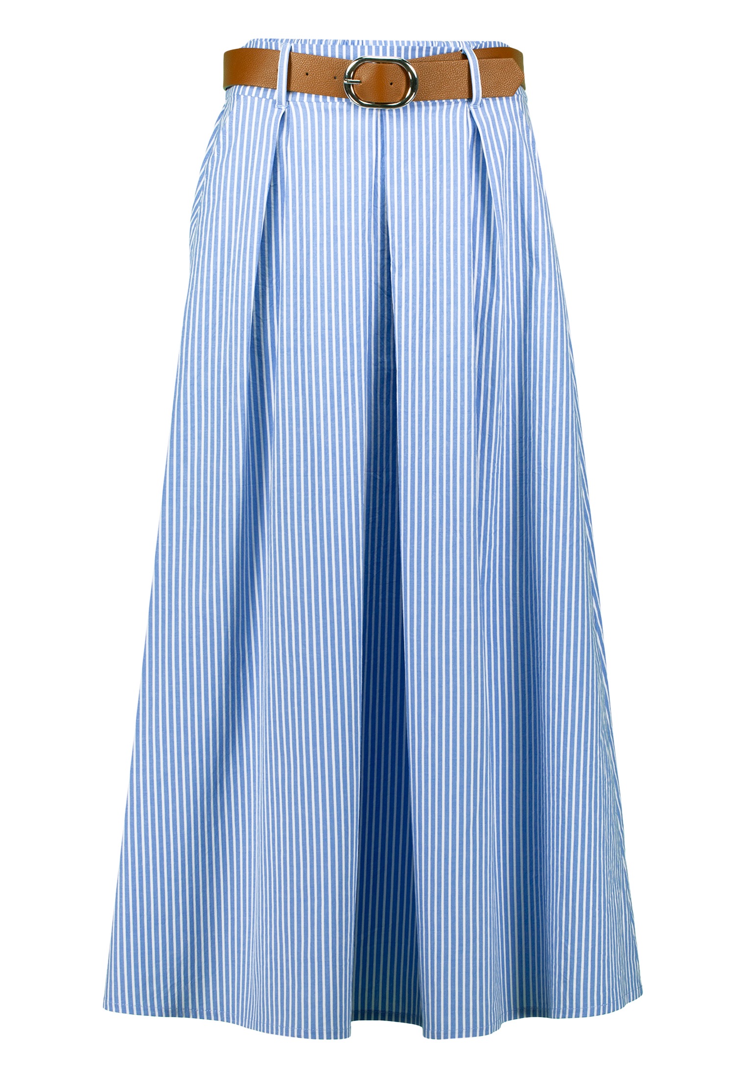 Zero Maxirock "zero Damen Maxirock mit Nadelstreifen", Gürtel günstig online kaufen