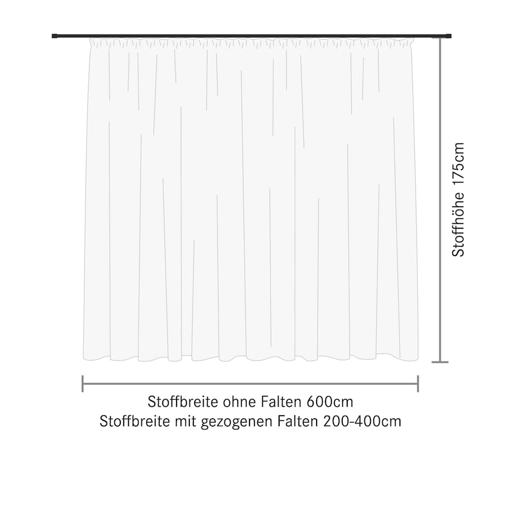 Gerster Gardine »Alina«, (1 St.), Pflegeleichte, matte Effekt-Webware