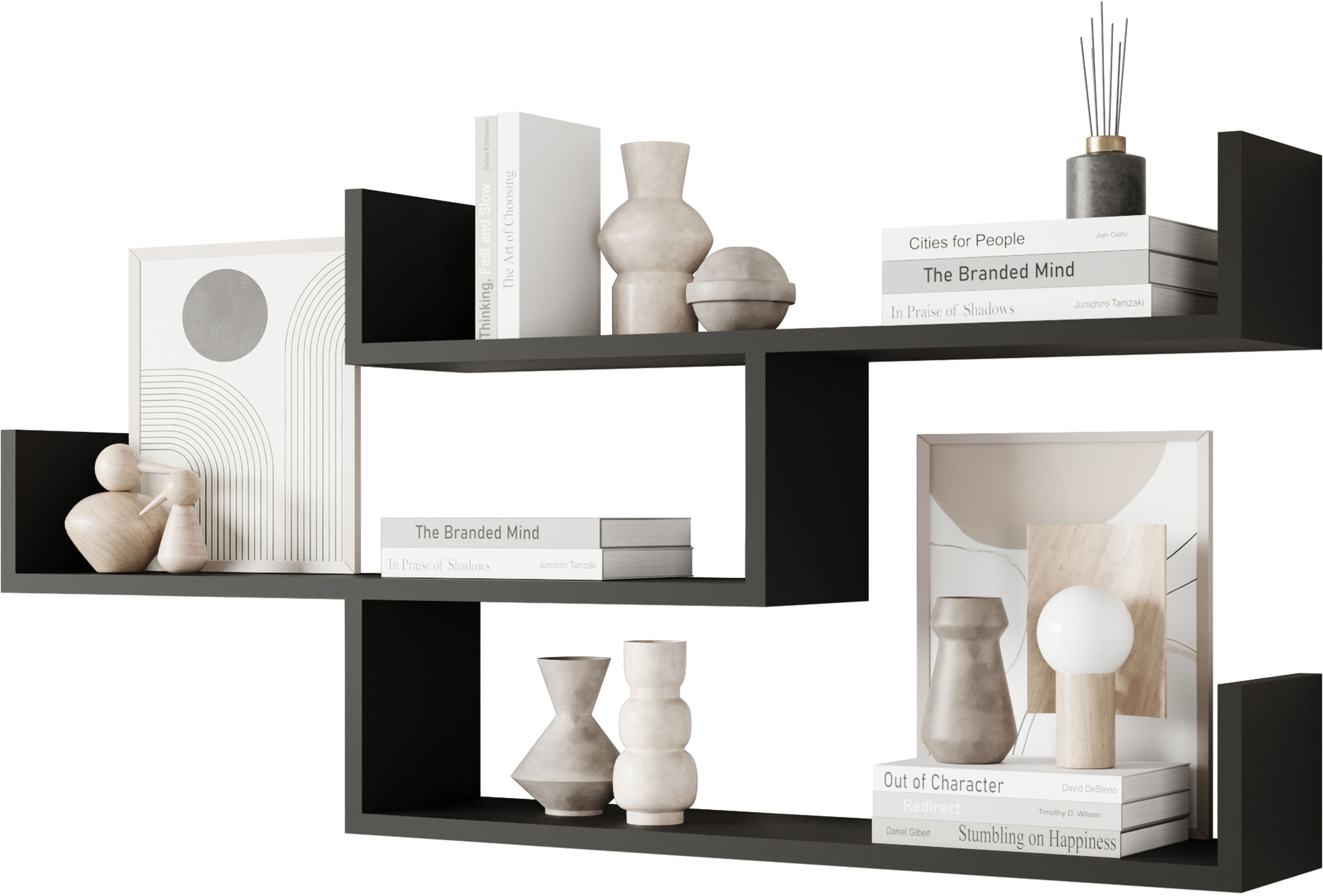 INOSIGN Wandboard "Wandregal Trio 003", (1 St.), Hängeregal mit 5 Fächern, günstig online kaufen