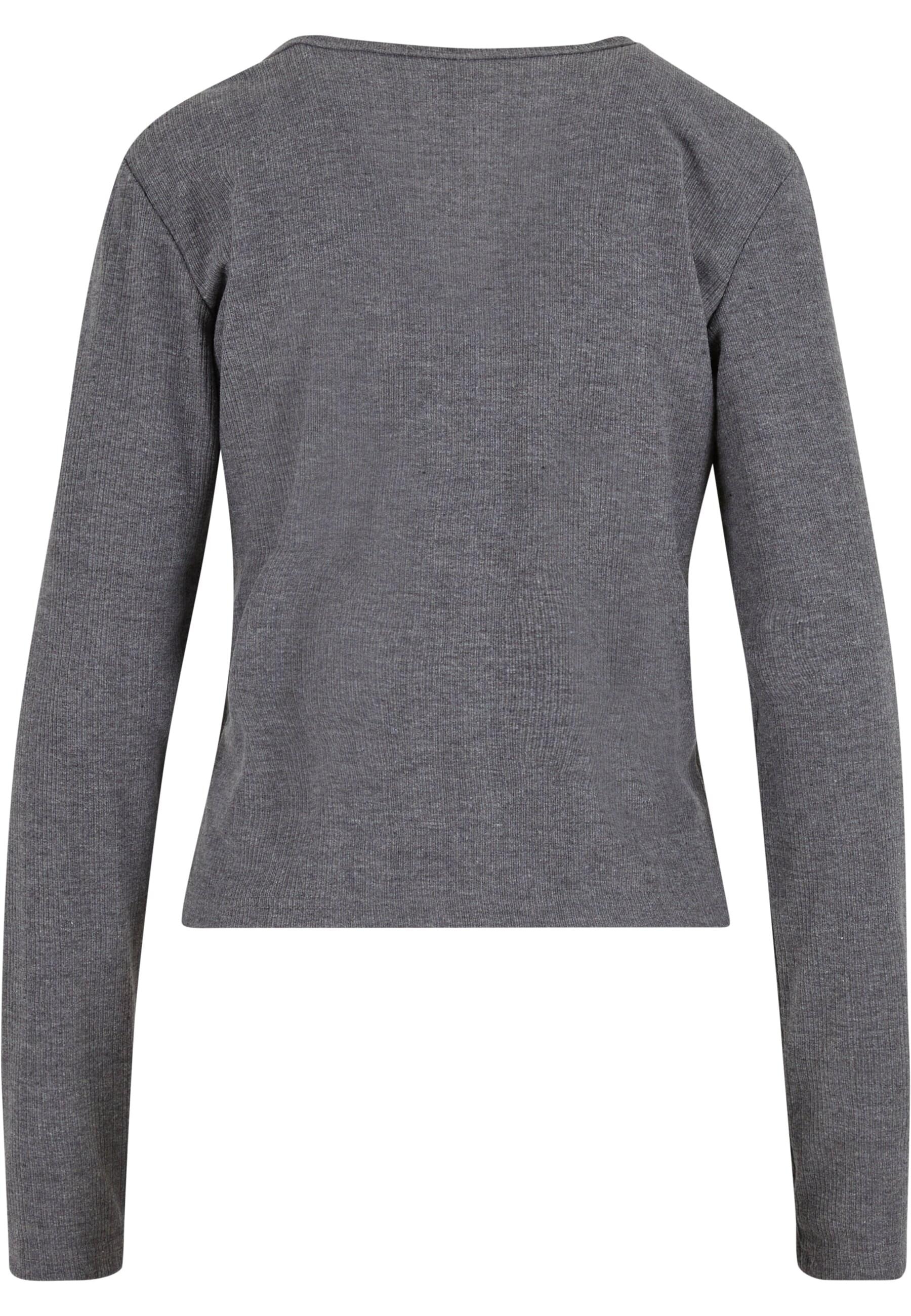 URBAN CLASSICS Strickjacke "Urban Classics Ladies Rib Cardigan" 1 Stk. günstig online kaufen