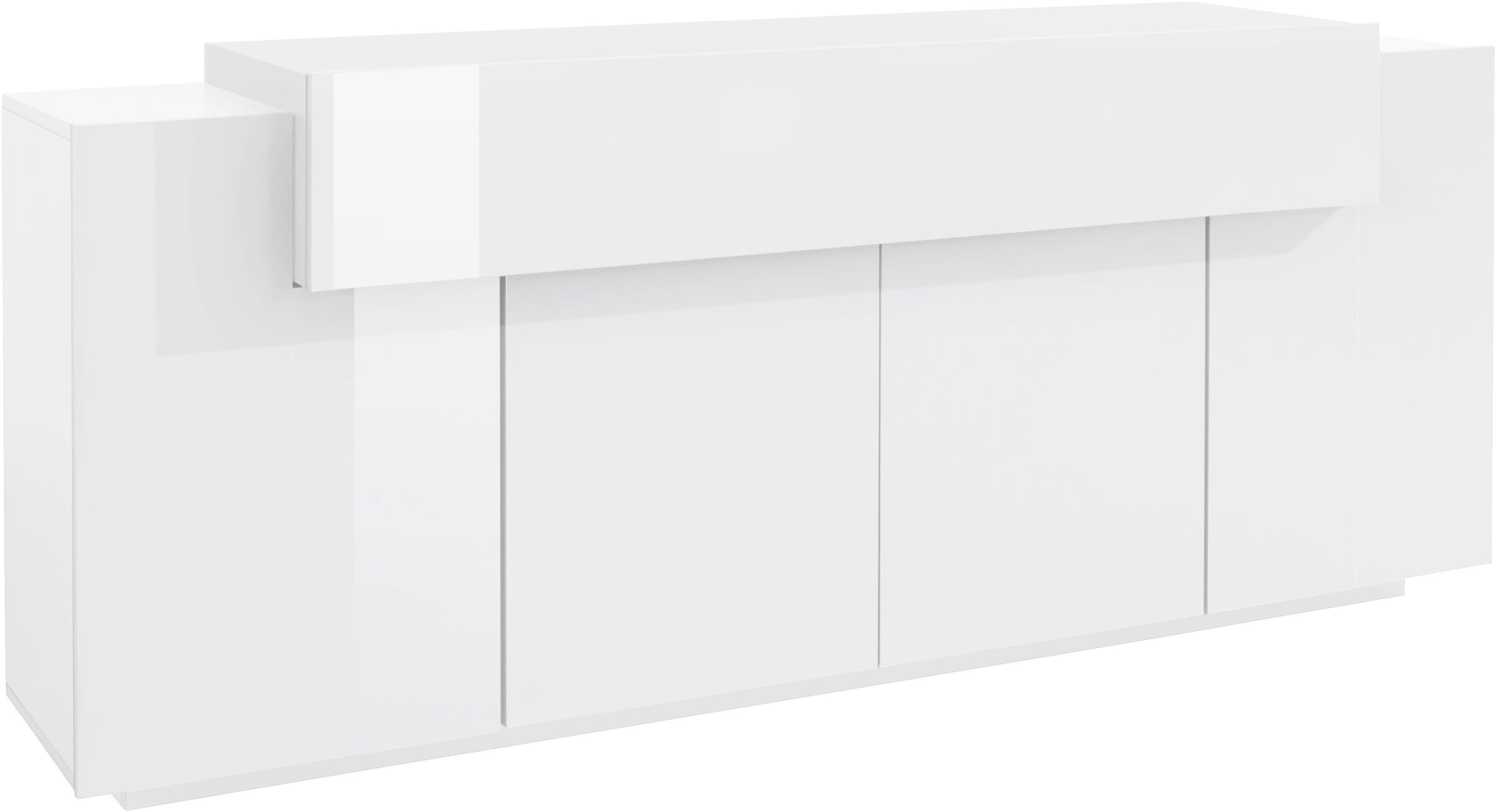 INOSIGN Sideboard "Coro, Kommode, Schrank, Kredenz, grifflos mit Einlegeböden", 1 klappe,4 Türen, Doppeltiefe, B/T/H 200