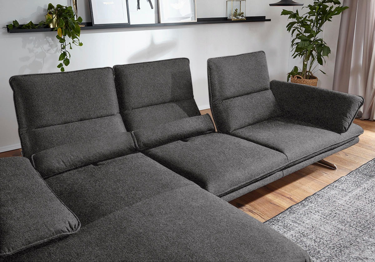 W.SCHILLIG Ecksofa "broadway, Designsofa mit tollem Sitzkomfort, L-Form", S günstig online kaufen