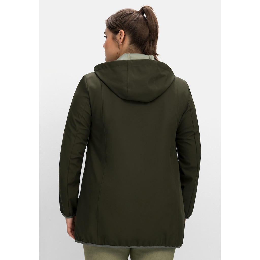 Sheego Softshelljacke »Große Größen«, mit Kapuze