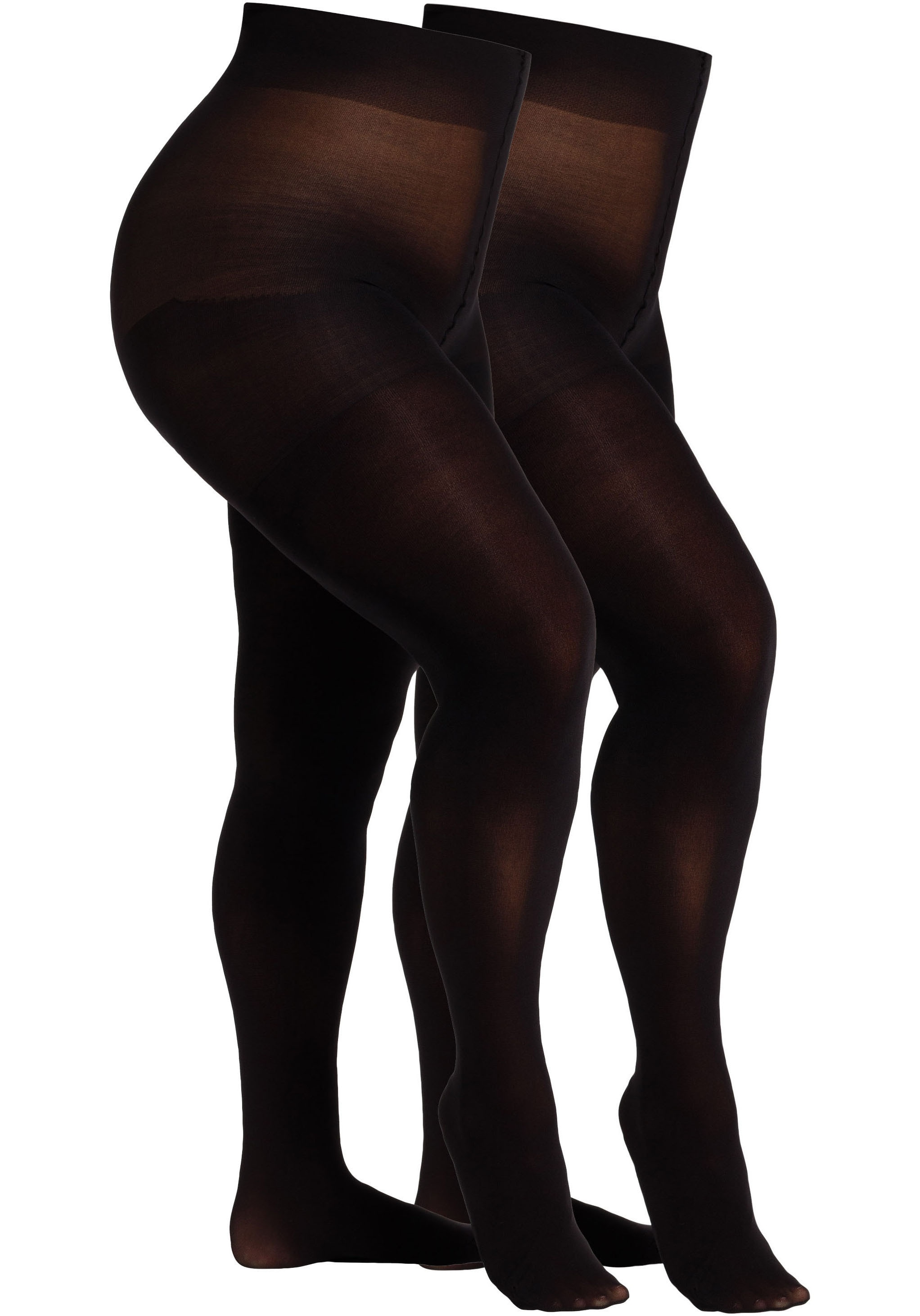 Camano Feinstrumpfhose "fine curvy" 60 DEN Curvy-Tights, matt, extra breiter Bund