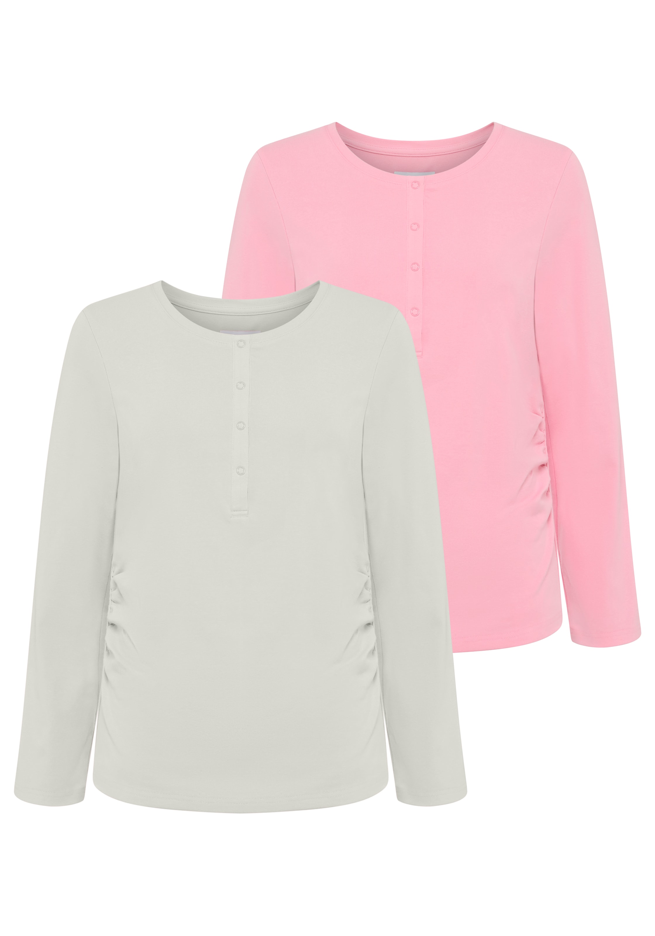 Neun Monate Umstandsshirt "2er Pack Stillshirts mit praktischem Ausschnitt" günstig online kaufen
