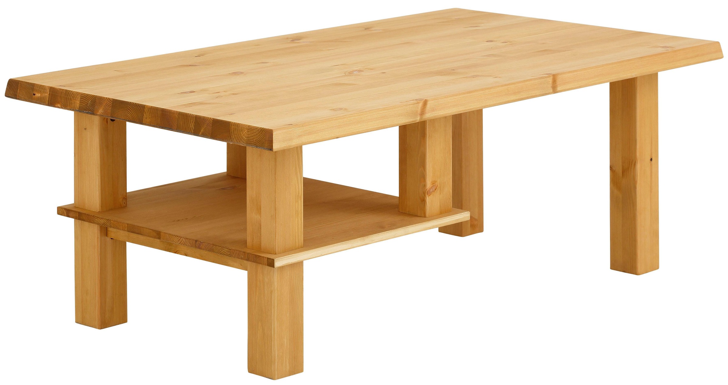 Home affaire Couchtisch »Ixo«, mit 1 Ablageboden, Breite 120 cm, aus masiver Kiefer, FSC®