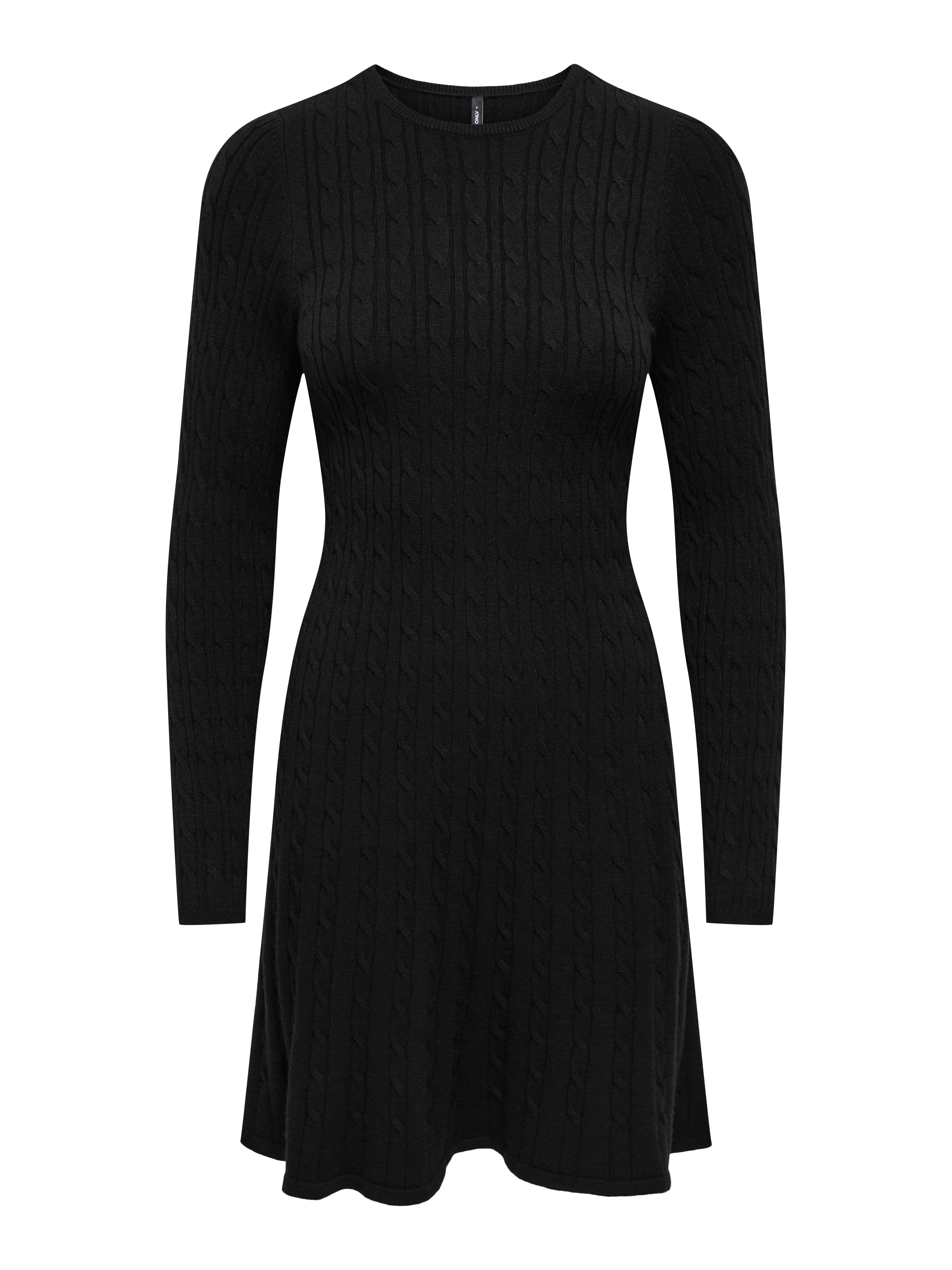 ONLY Strickkleid "ONLIBI LS O-NECK CABLE DRESS CC KNT" Viskosemischung, regular fit