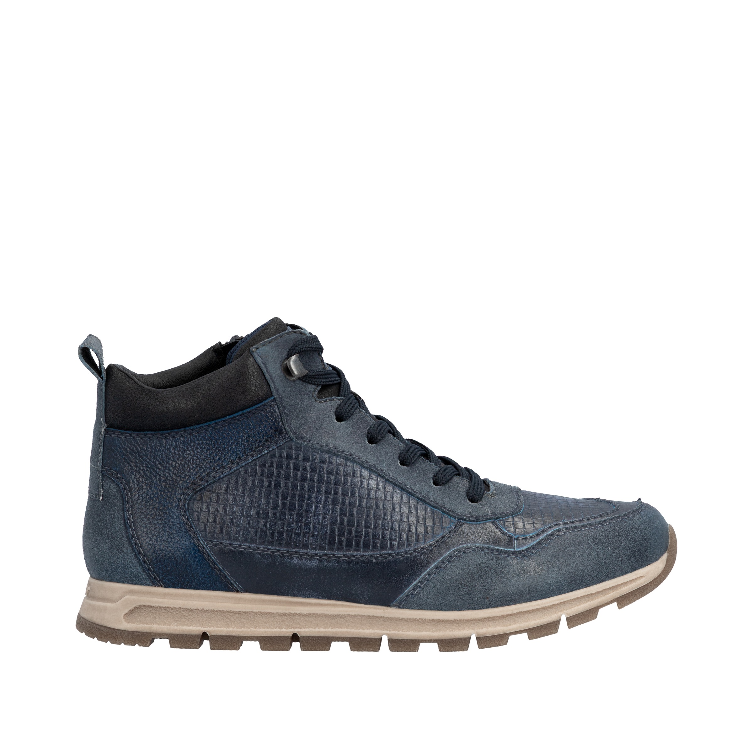 Rieker Sneakerboots, Schnürboots, High Top Sneaker, Schnürschuh mit Innenreißverschluss