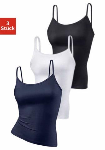 Vivance Active by Lascana Unterhemd 3er-Pack, aus weicher Microfaser