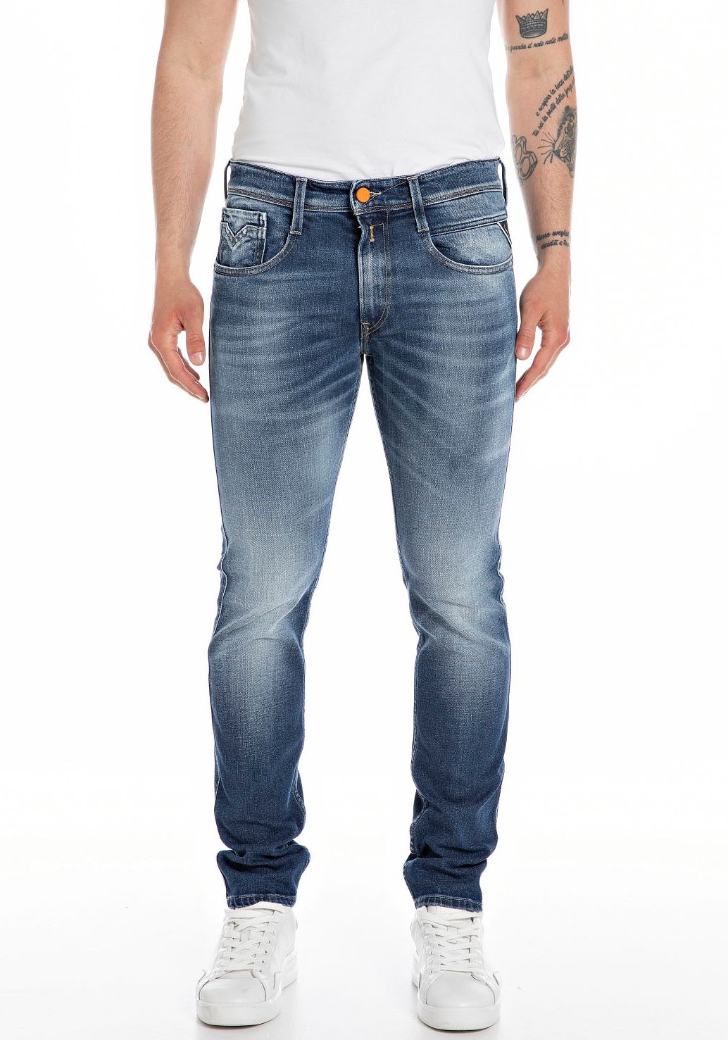 Replay Slim-fit-Jeans "ANBASS HYPERFLEX BIO"