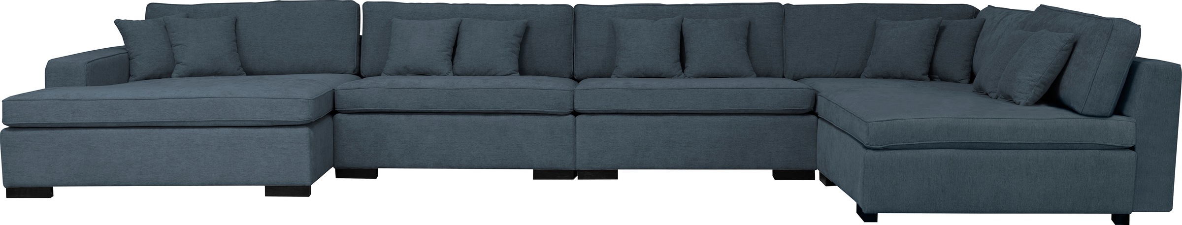 Home affaire Wohnlandschaft "Skara U-Form", Lounge-Sofa mit Federkernpolste günstig online kaufen