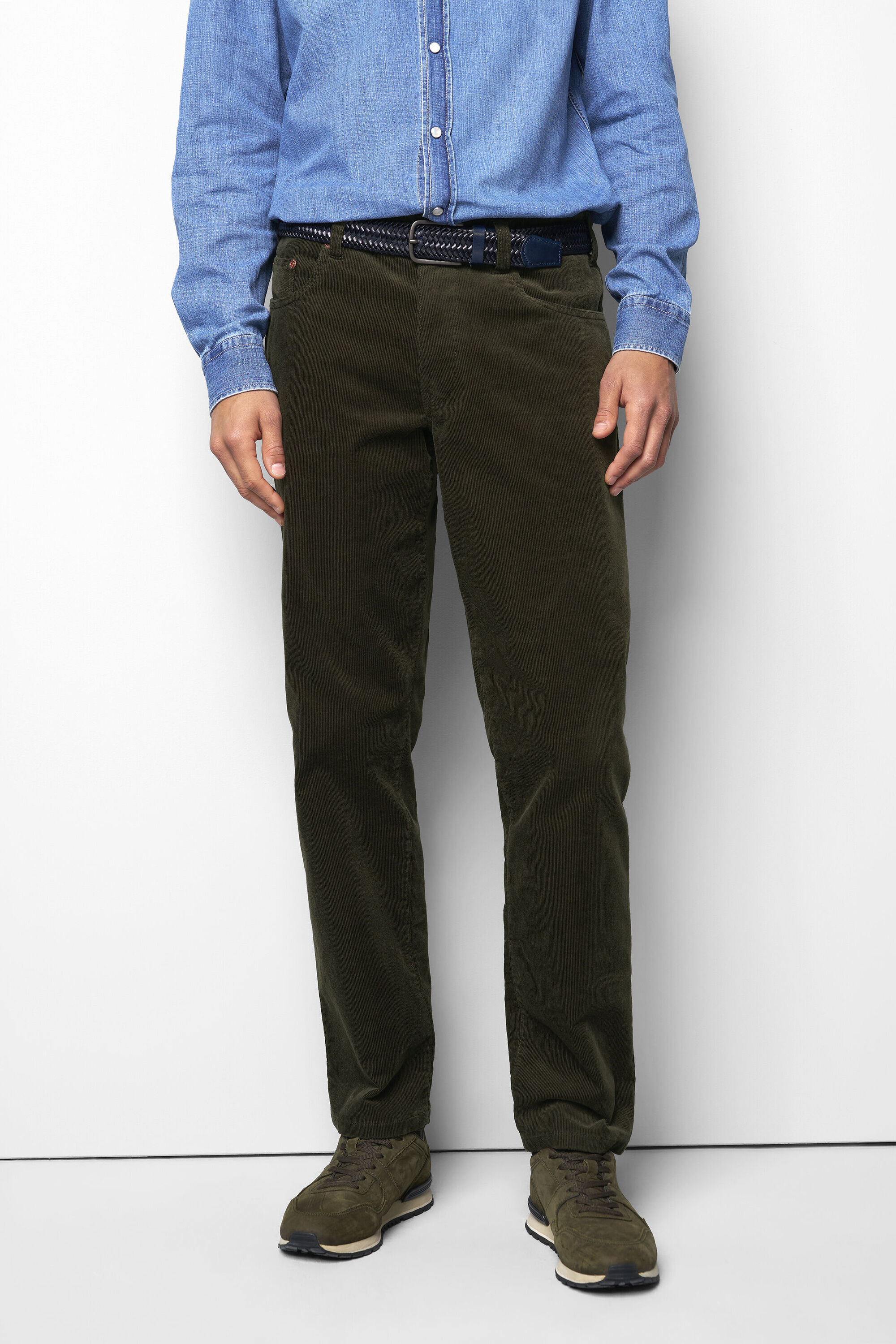 MEYER Chinos "M5 Six 2-6599" aus softem Cord M5 Serie