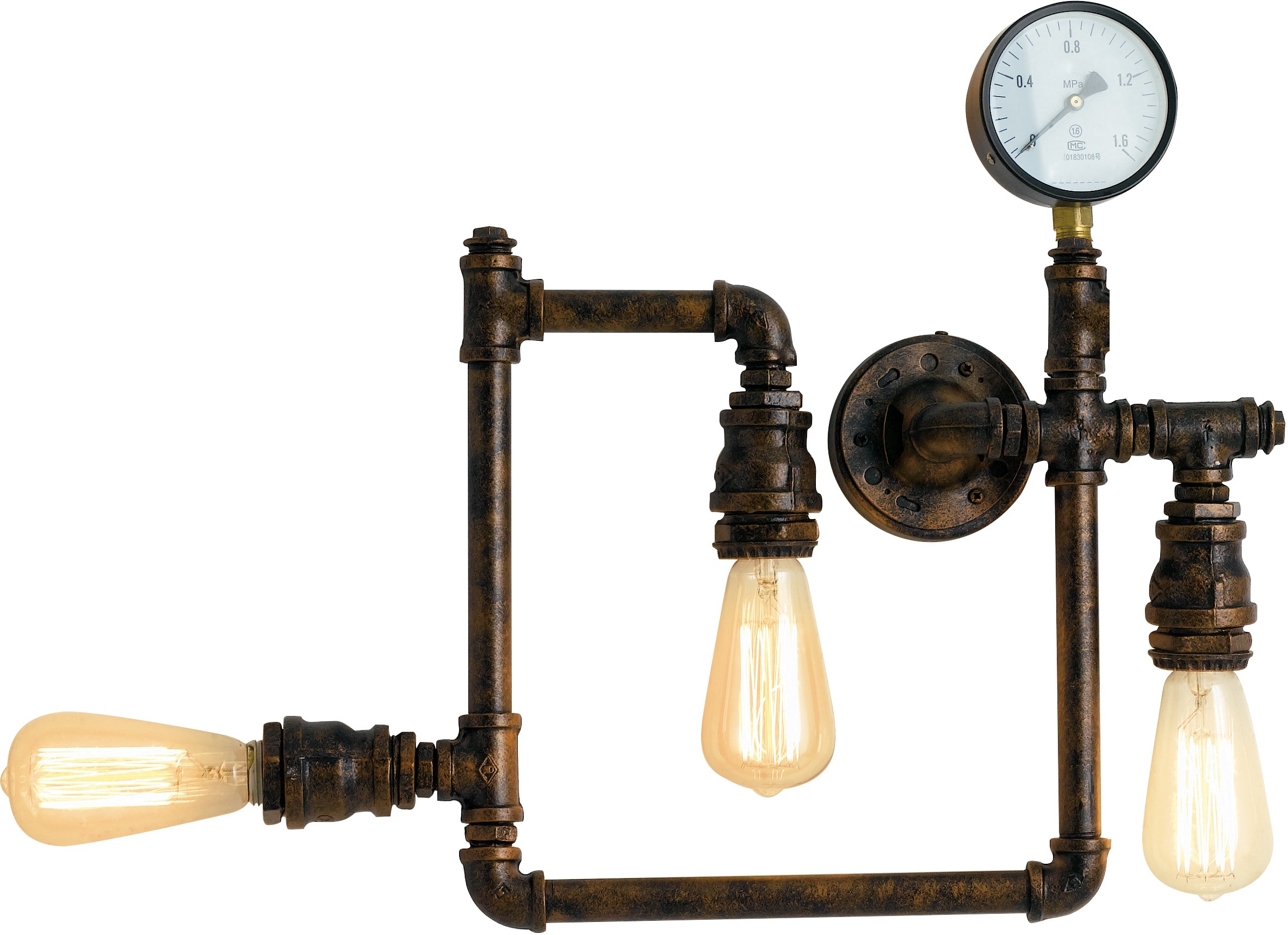 LUCE Design Wandleuchte I-AMARCORD-PL3 ZN, E27, 1 St.