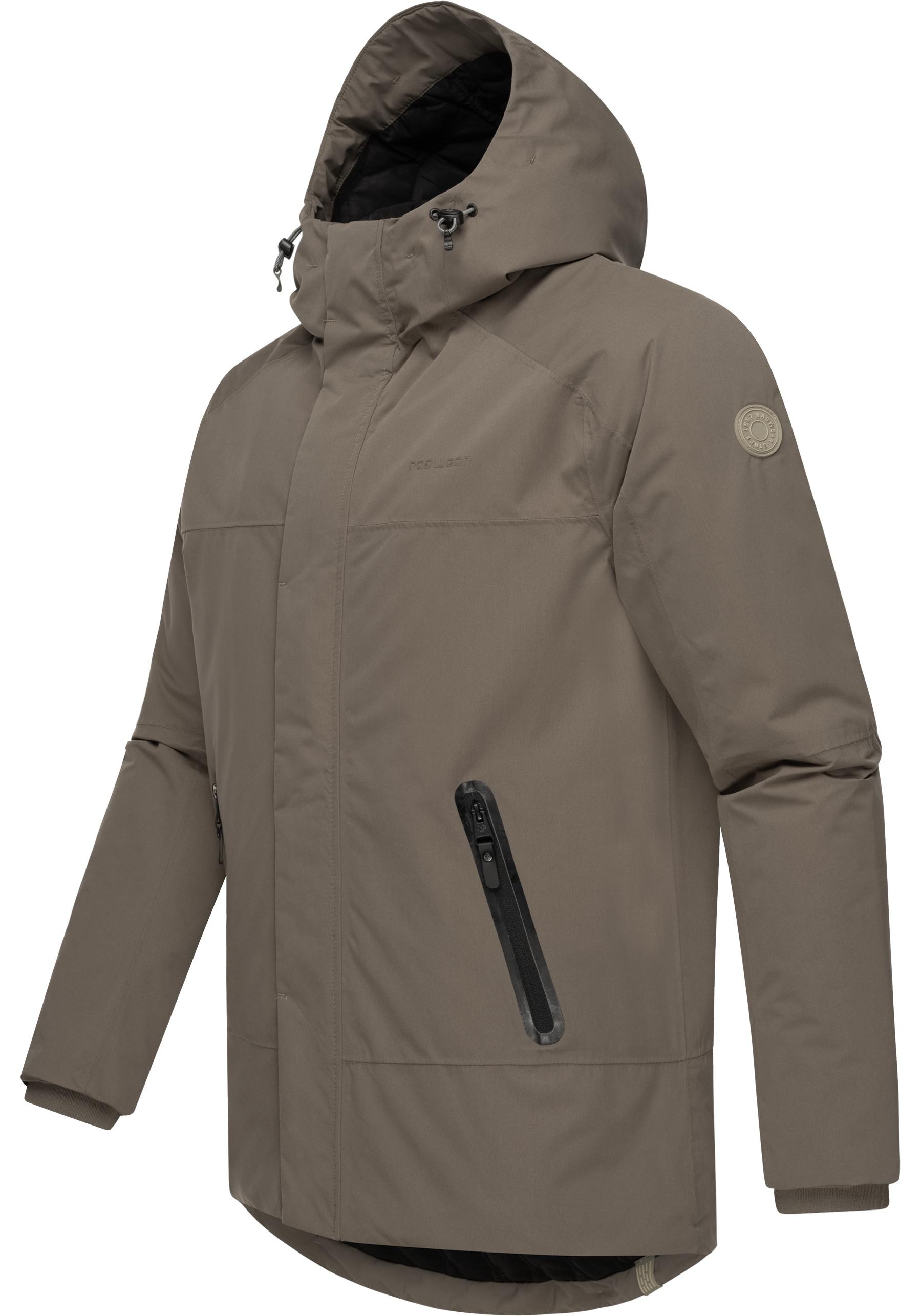 Ragwear Winterjacke »Hatar«, mit Kapuze, Wasserdichte Herren Outdoorjacke mit großer Kapuze