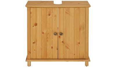 Waschbeckenunterschrank »Vili«, Breite 60 cm, Badezimmerschrank aus Massivholz,...