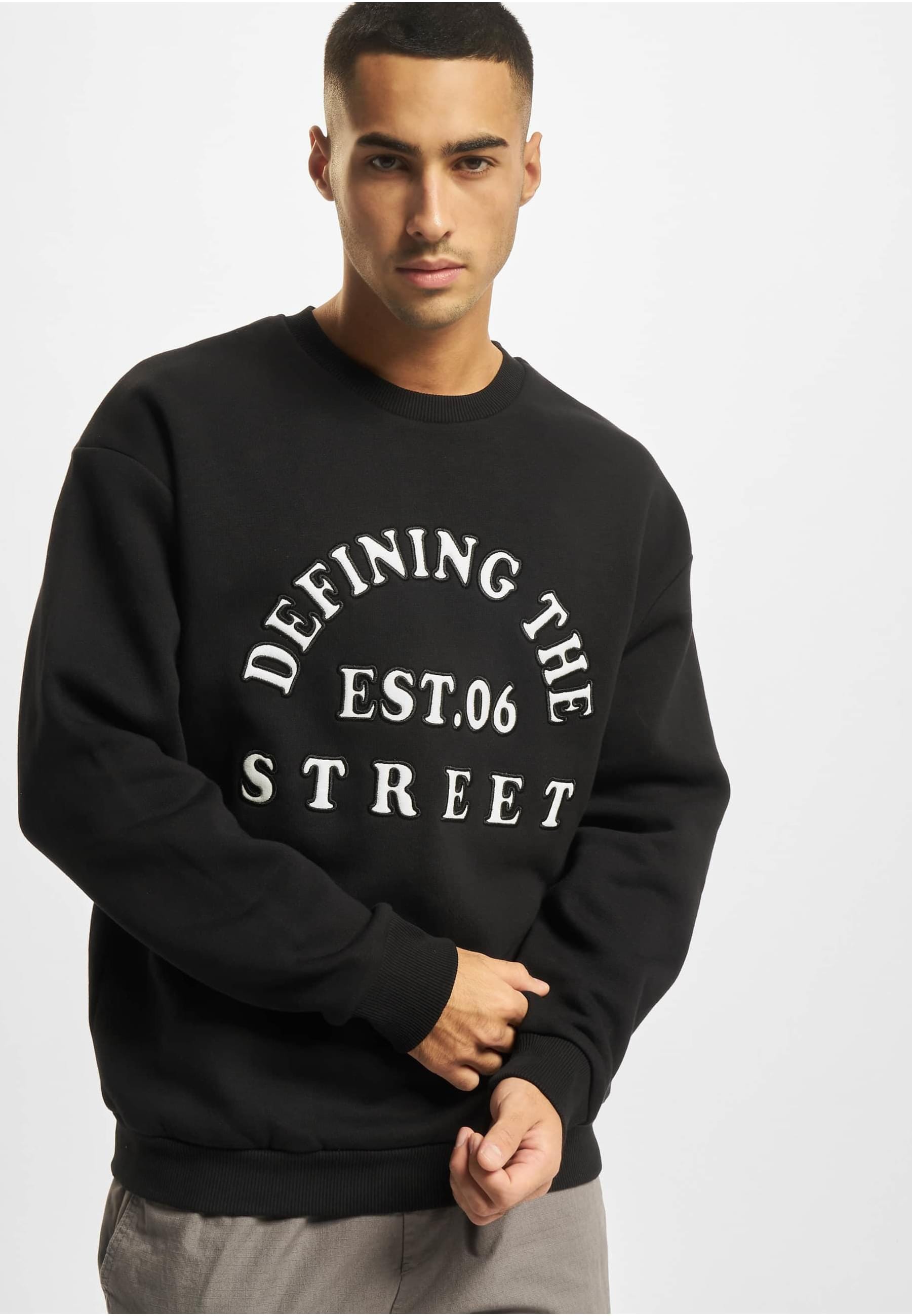 DEF Rundhalspullover »DEF Herren Defining Crewneck DFCN136«, (1 tlg.)